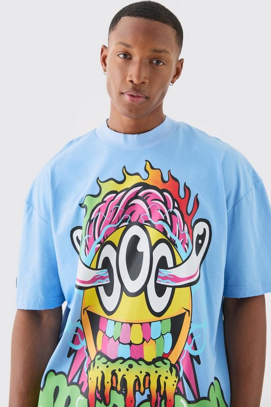 Oversize T-Shirt mit Print