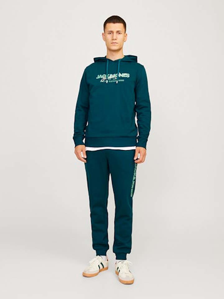 Jack & Jones Hoodie in Petrol günstig kaufen