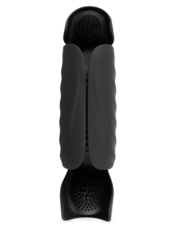 Rebel Masturbator mit Vibration Penis Trainer with 3 Point Stimulation in schwarz günstig kaufen 22 cm