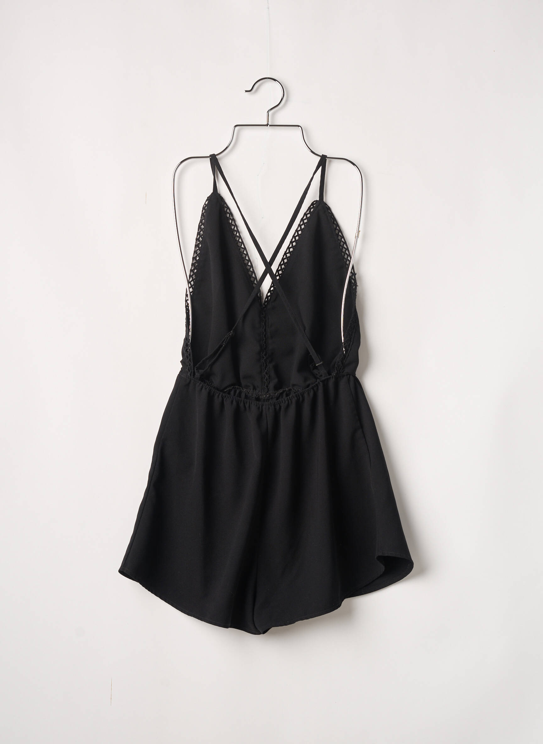 Sans Marque Combi Shorts Femme couleur noir