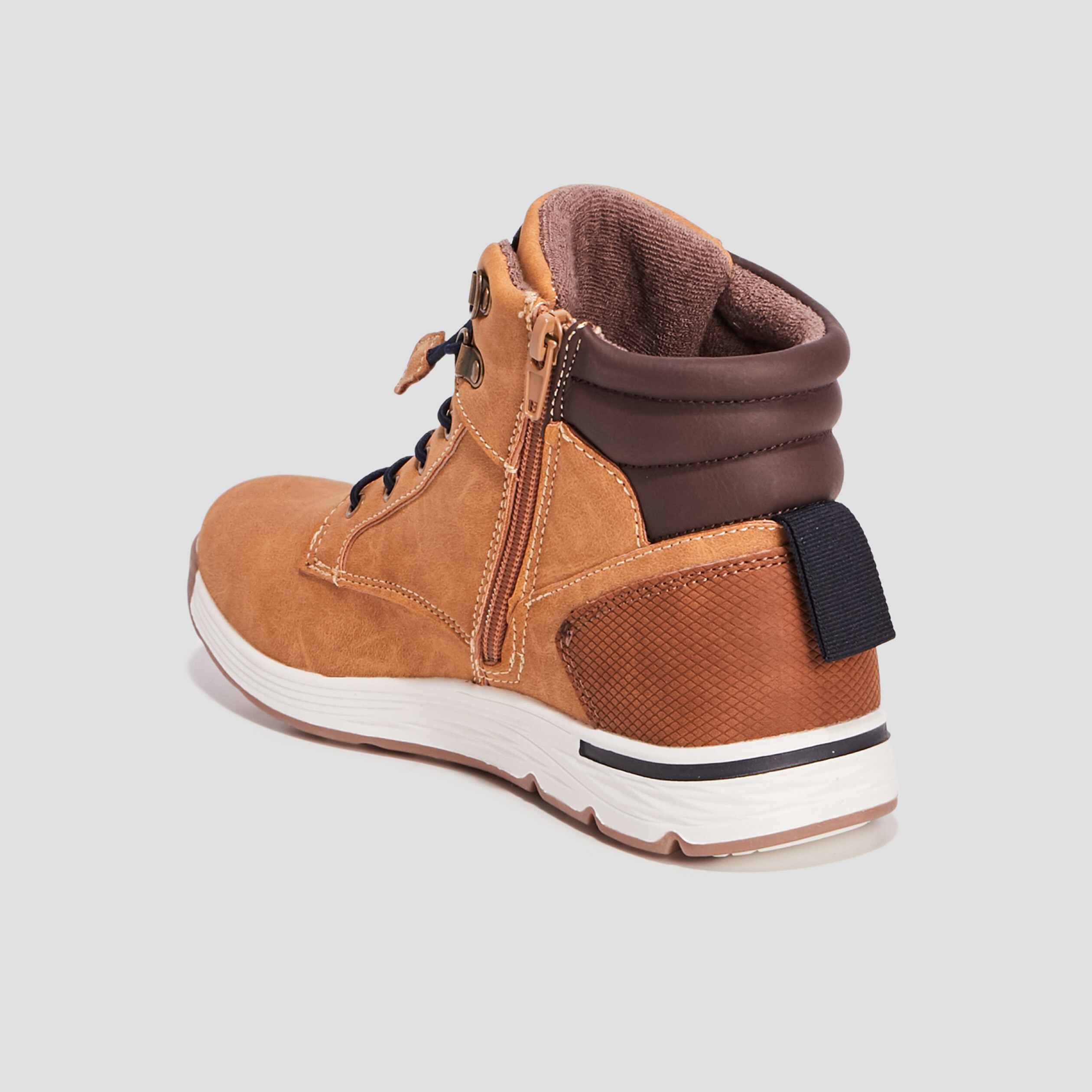 Baskets montantes Creeks camel garçon | La Halle