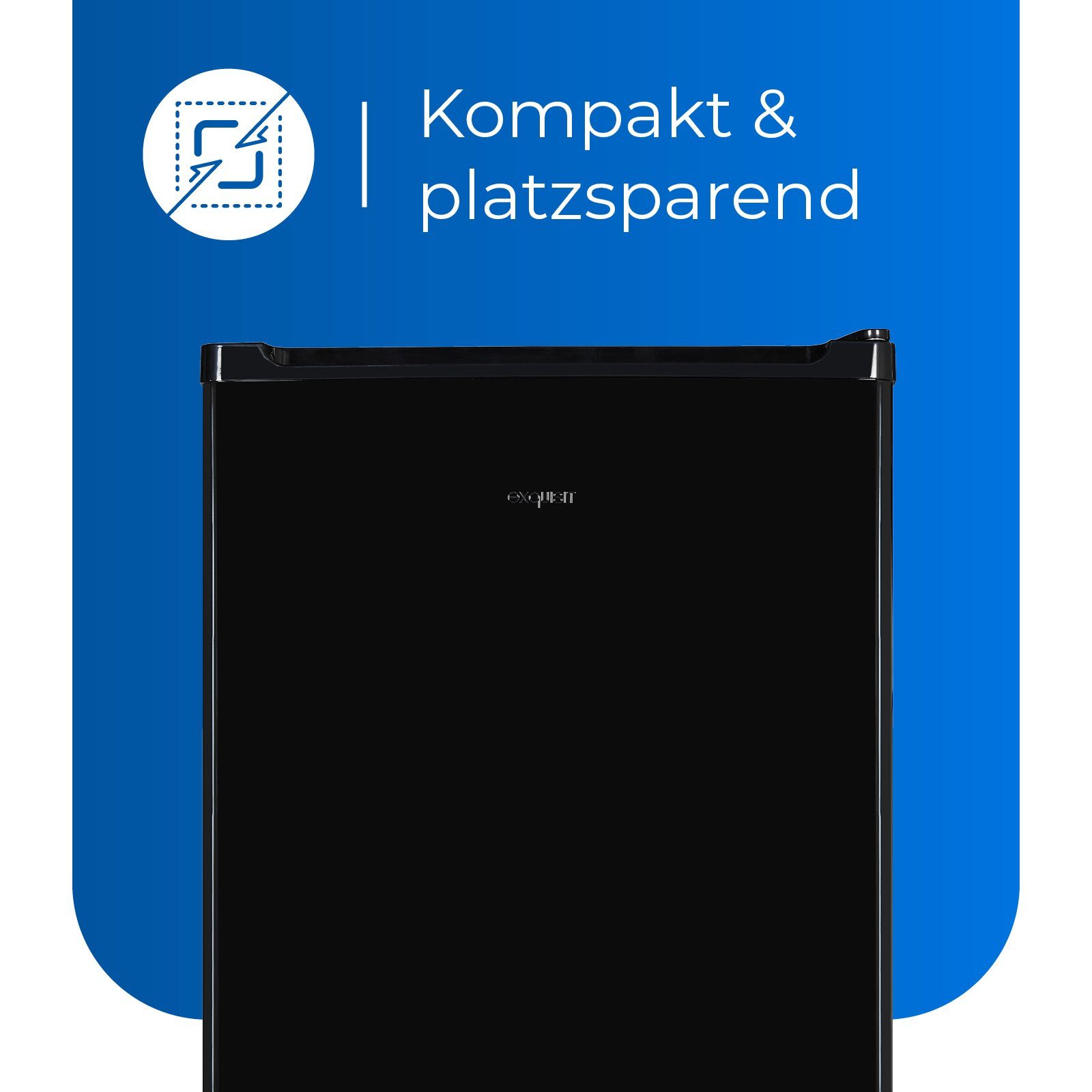 exquisit Table Top Kühlschrank KB05-V-040E, kompakter Mini-Kühlschrank in verschiedenen Farben