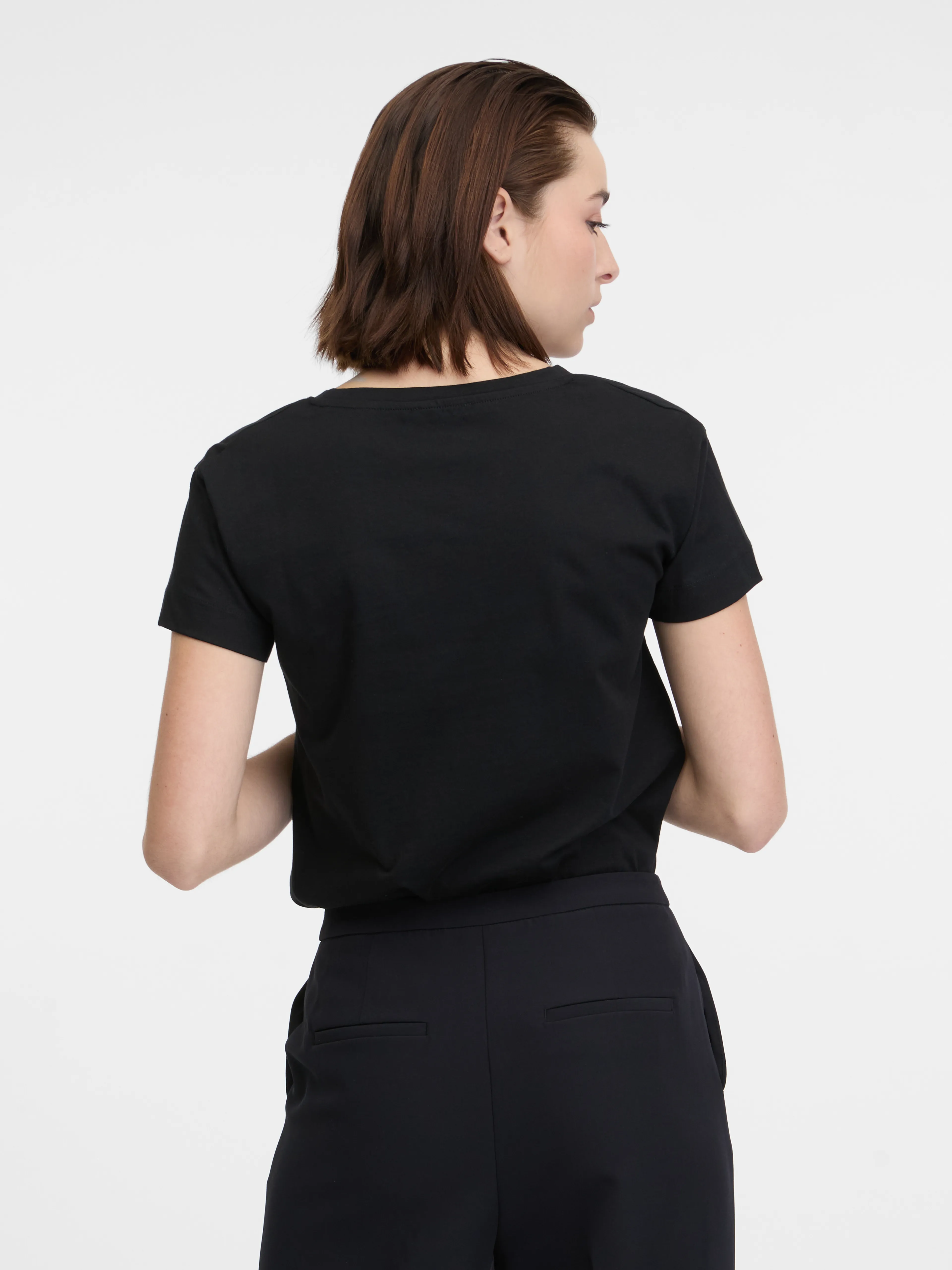 Schwarzes Damen-T-Shirt ORSAY
