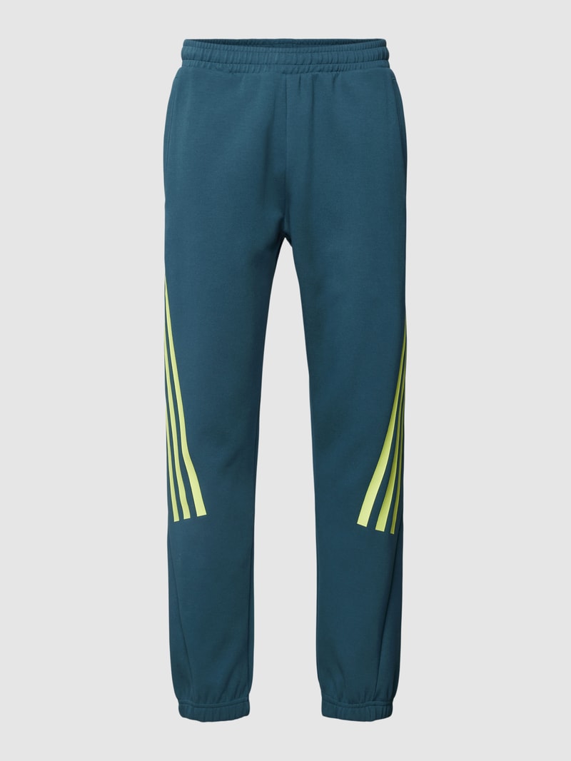Sweatpants mit elastischem Bund in petrol