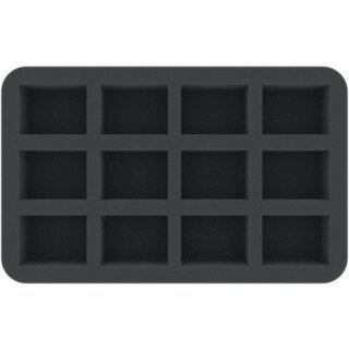 Feldherr 45 mm Half-Size Schaumstoffeinlage mit 12 Fächern
