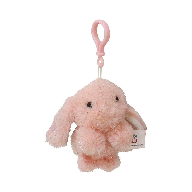 FunToys Kanin mini m/klips rosa