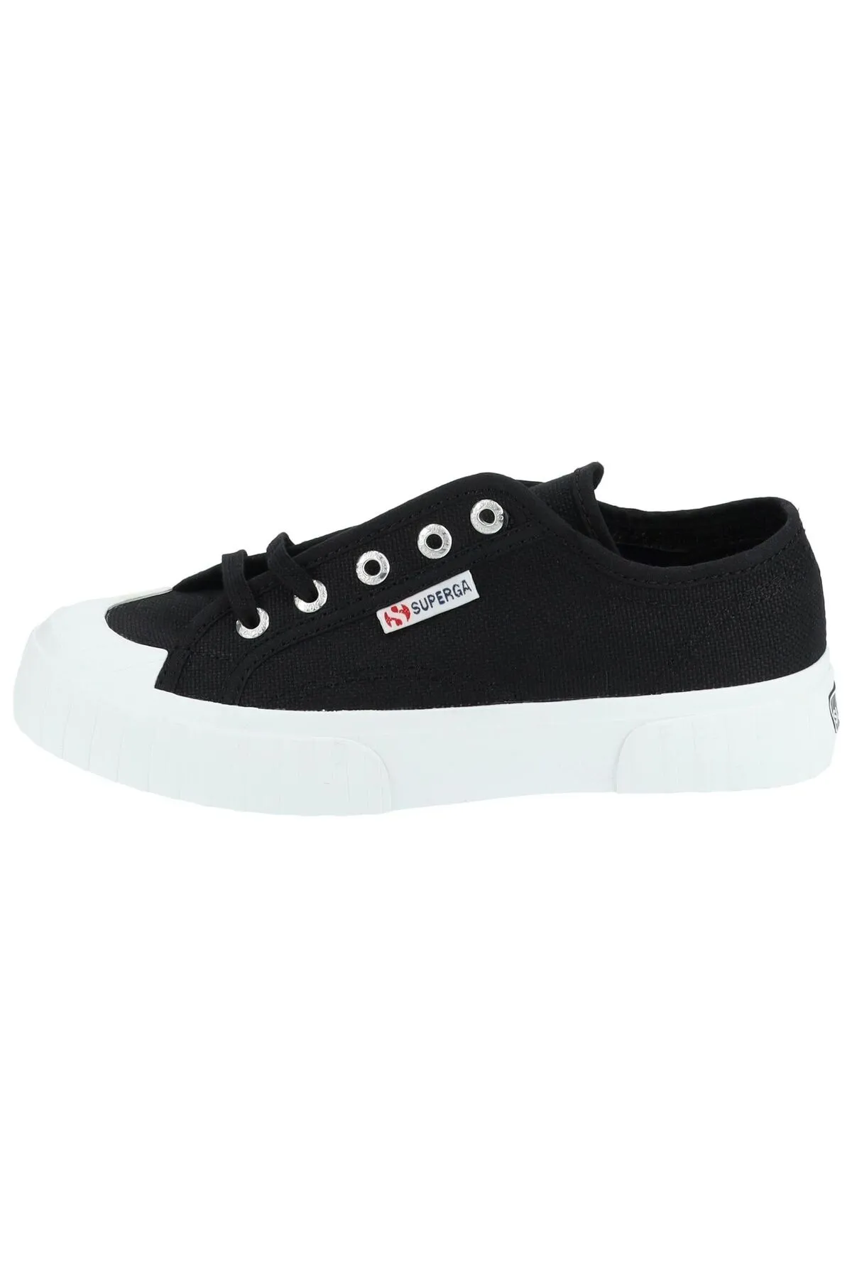 Superga  Sneaker - Schwarz - Flacher Absatz
