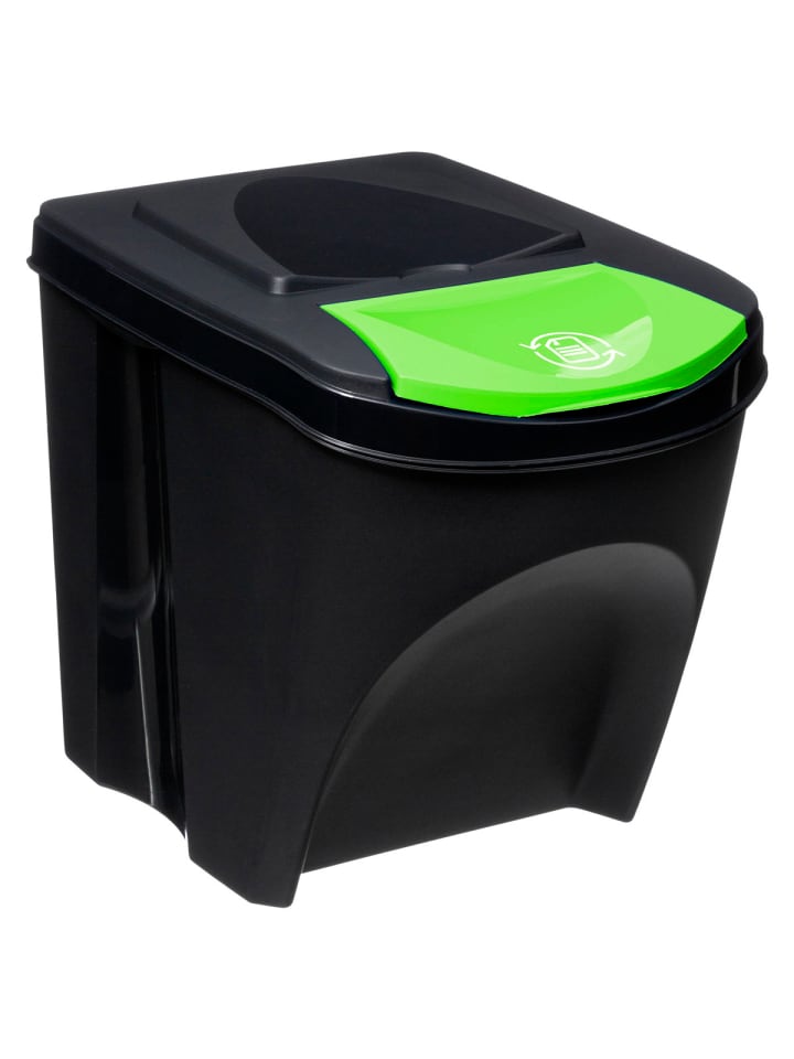 5five Simply Smart Mülleimer mit Trennsystem in schwarz günstig kaufen onesize