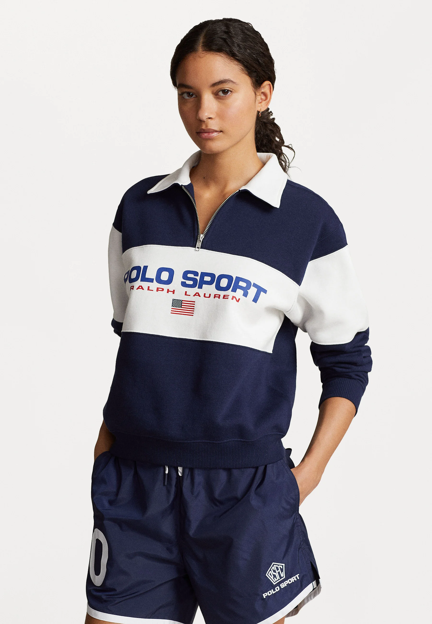 Sudadera Polo Sport Ralph Lauren de manga larga con media cremallera