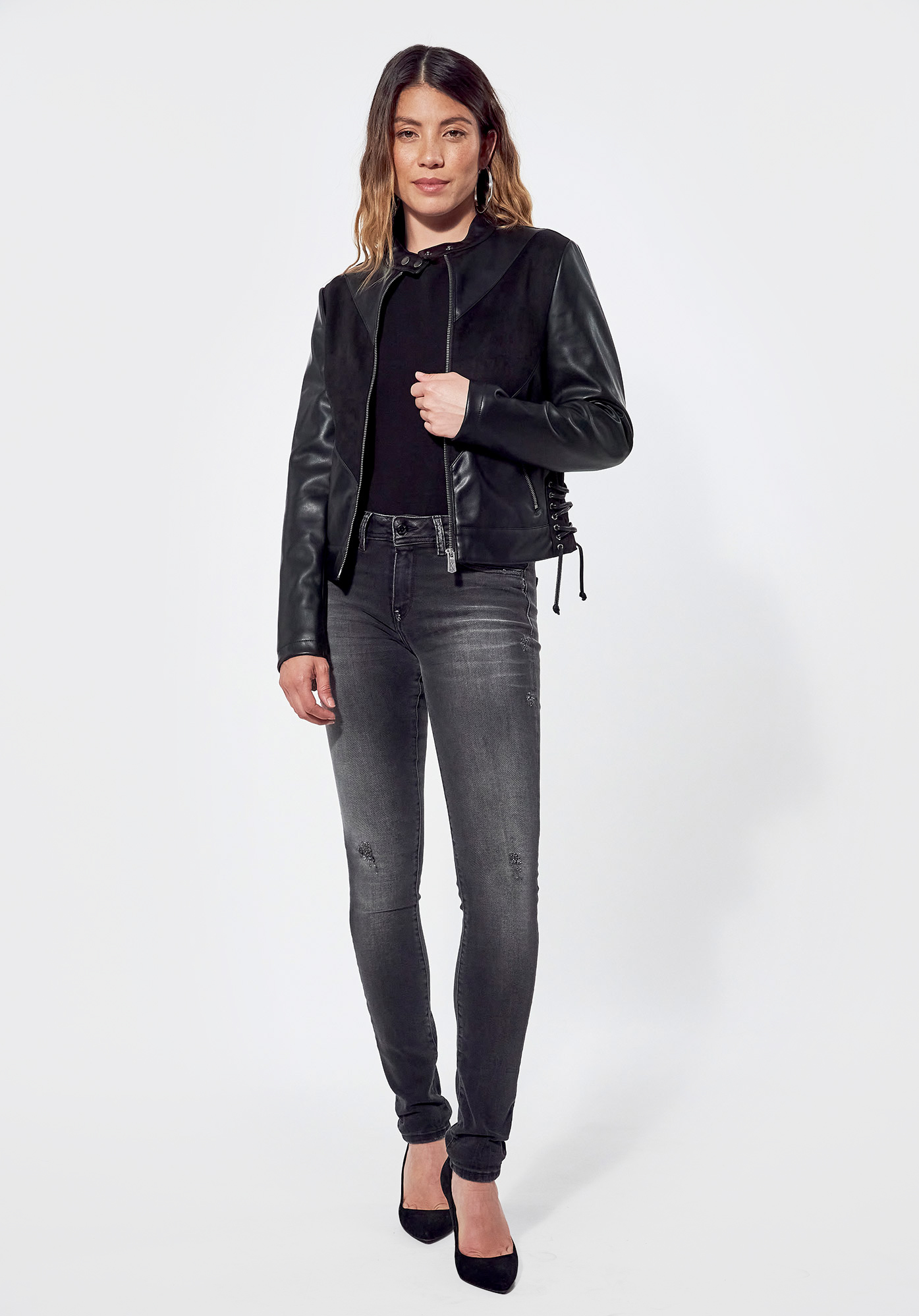 FIVY   Veste régular noire Femme