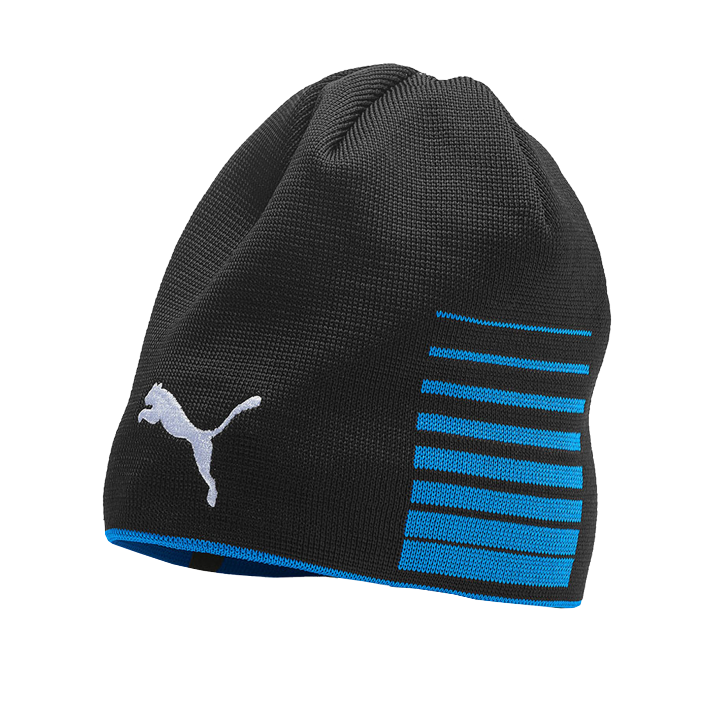 PUMA LIGA Reversible Beanie Mütze Blau Schwarz F02