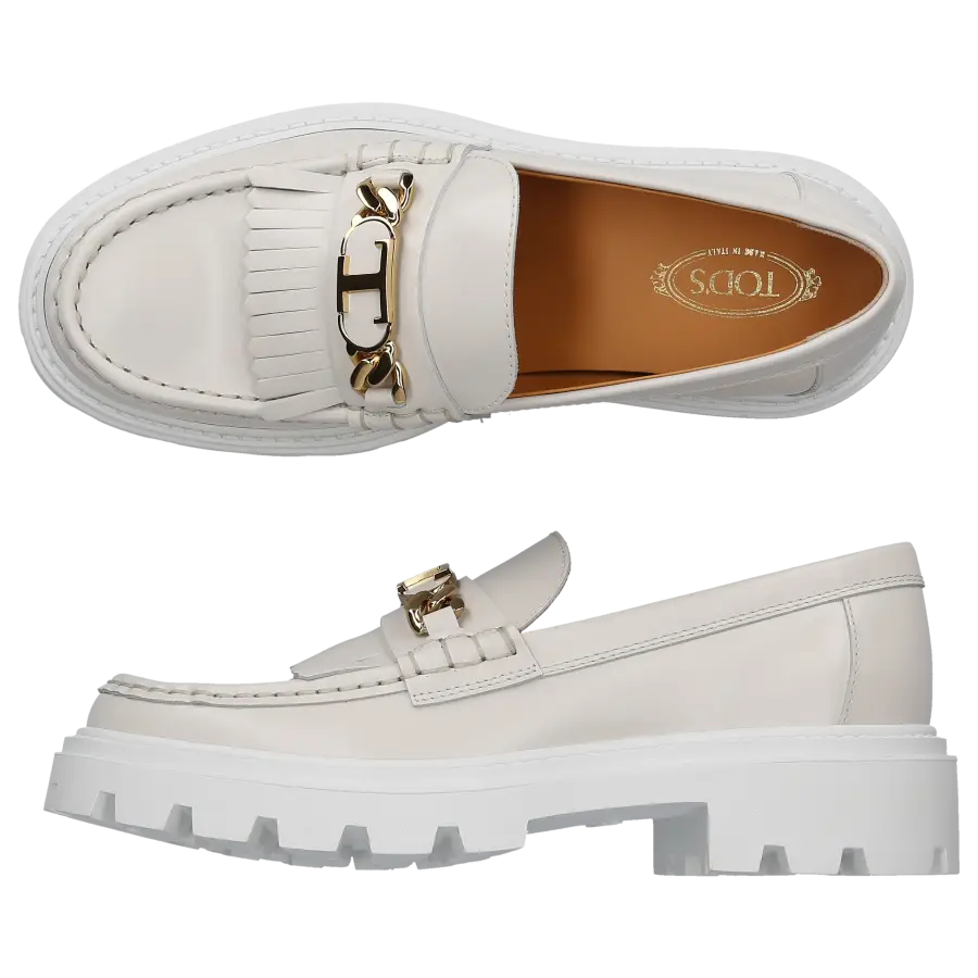 Tod's - Loafer BJOGF Kalbsleder - weiß