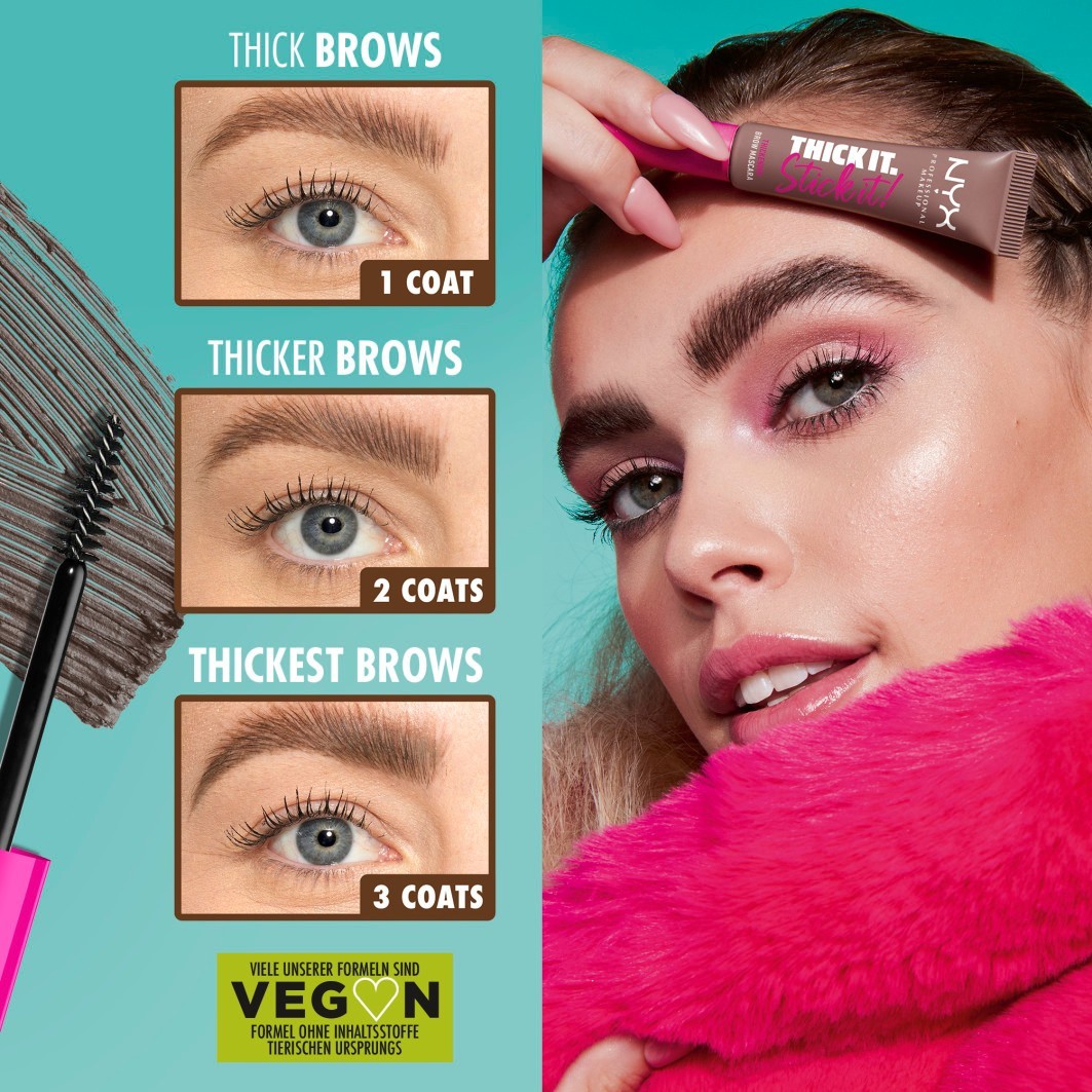 Thick it. Stick it! Brow Mascara