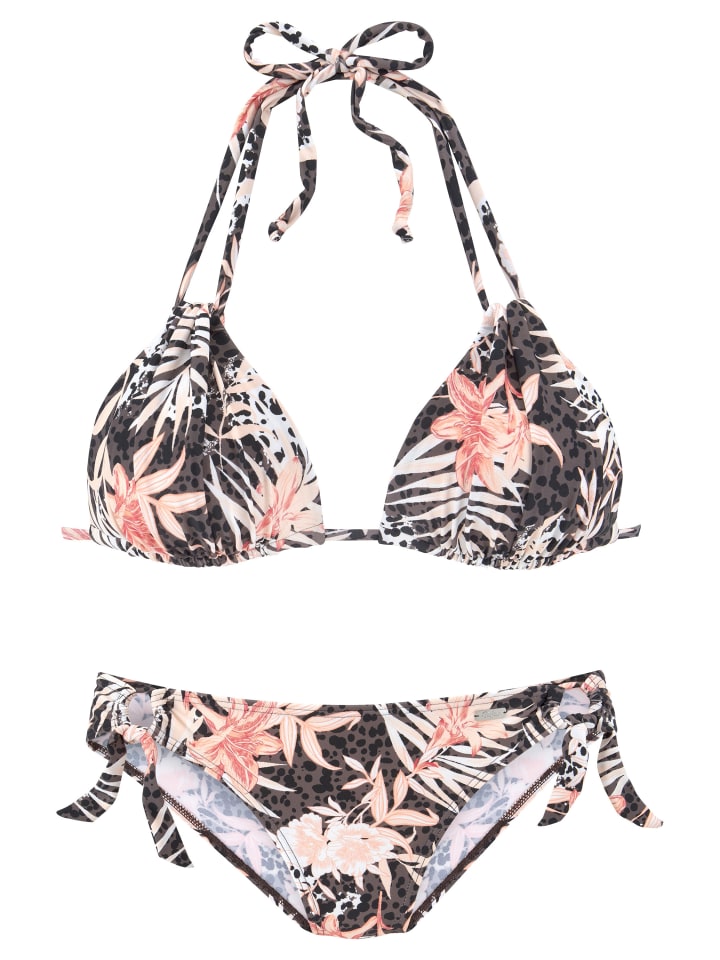 Buffalo Triangel-Bikini in braun-apricot günstig kaufen