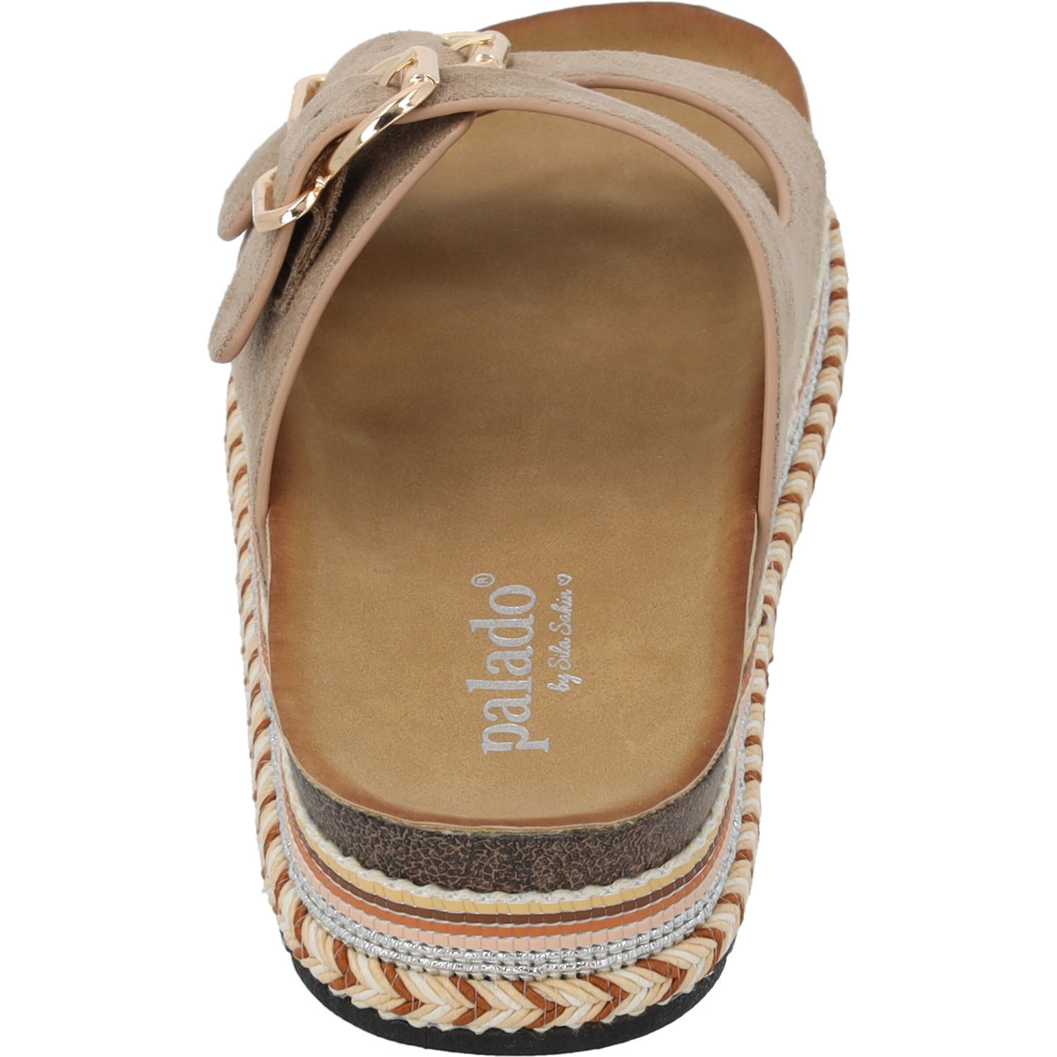 Palado Veast by Sila Sahin, Plateau-Pantoletten, Damen, Beige