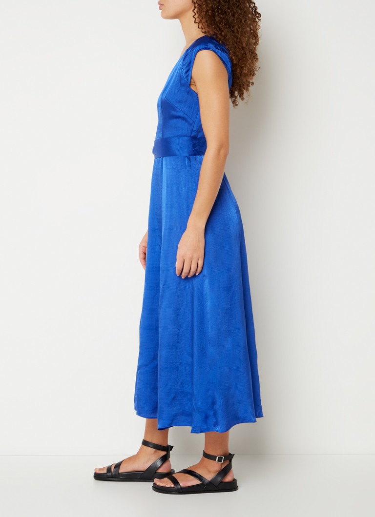 Abito midi in raso Whistles Arie con cintura annodata
