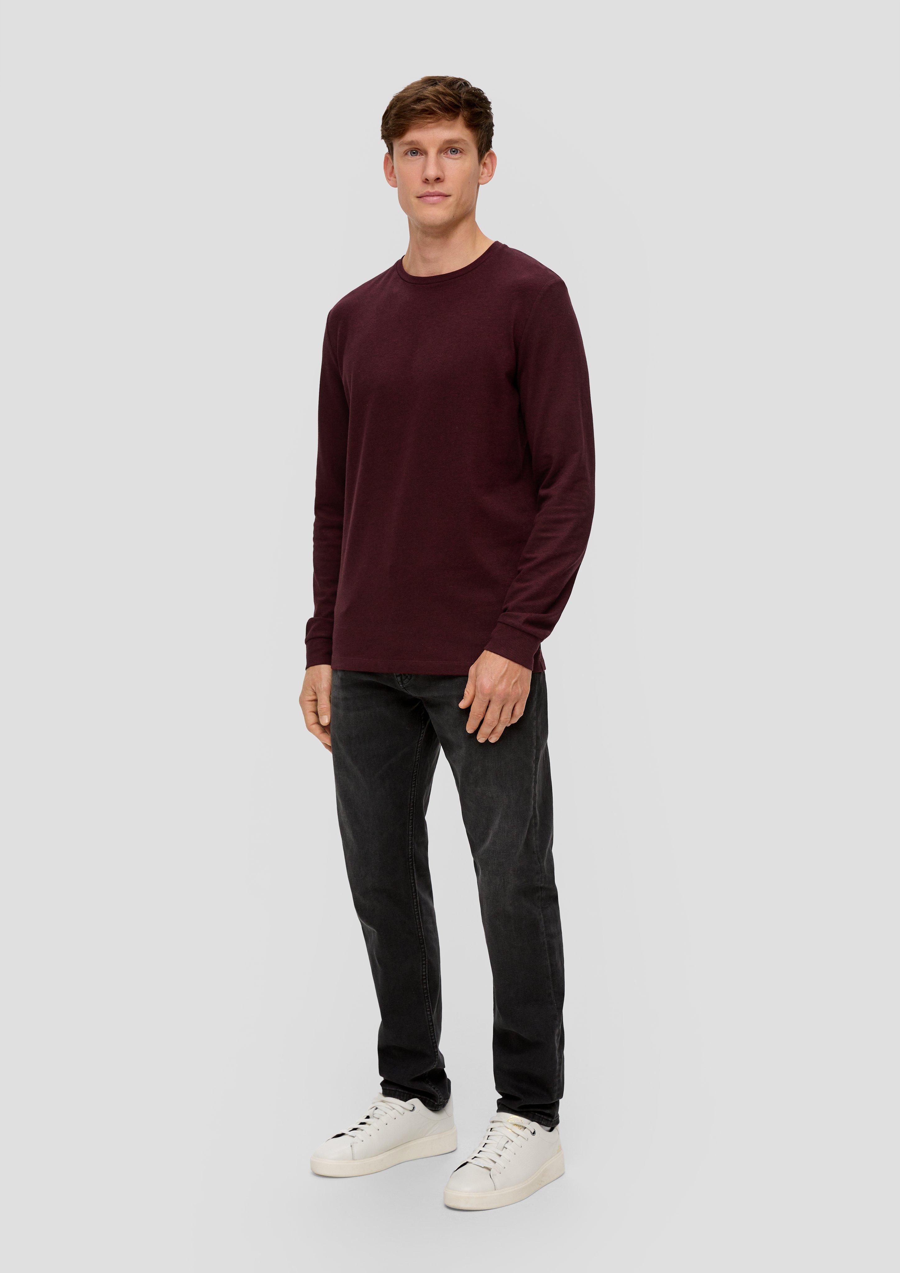 Piqué-Longsleeve aus Modalmix  2138646-39W1