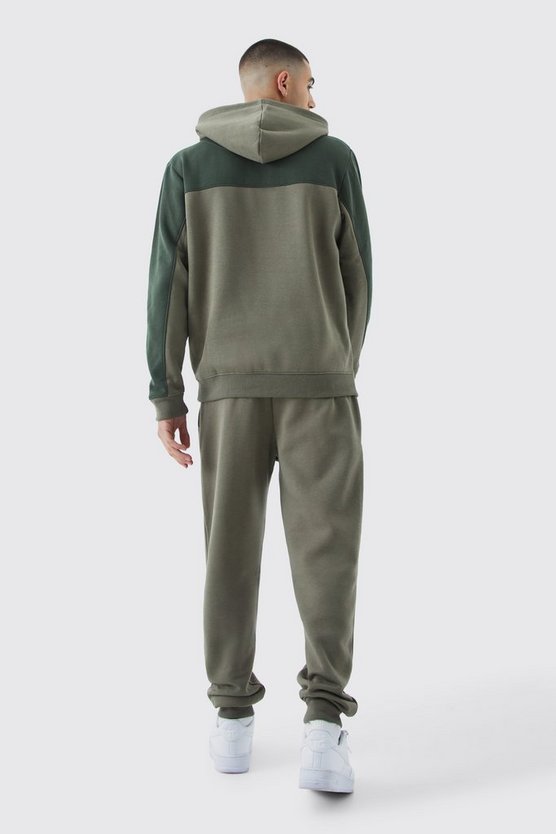 Man Roman Colorblock Trainingsanzug mit Kapuze