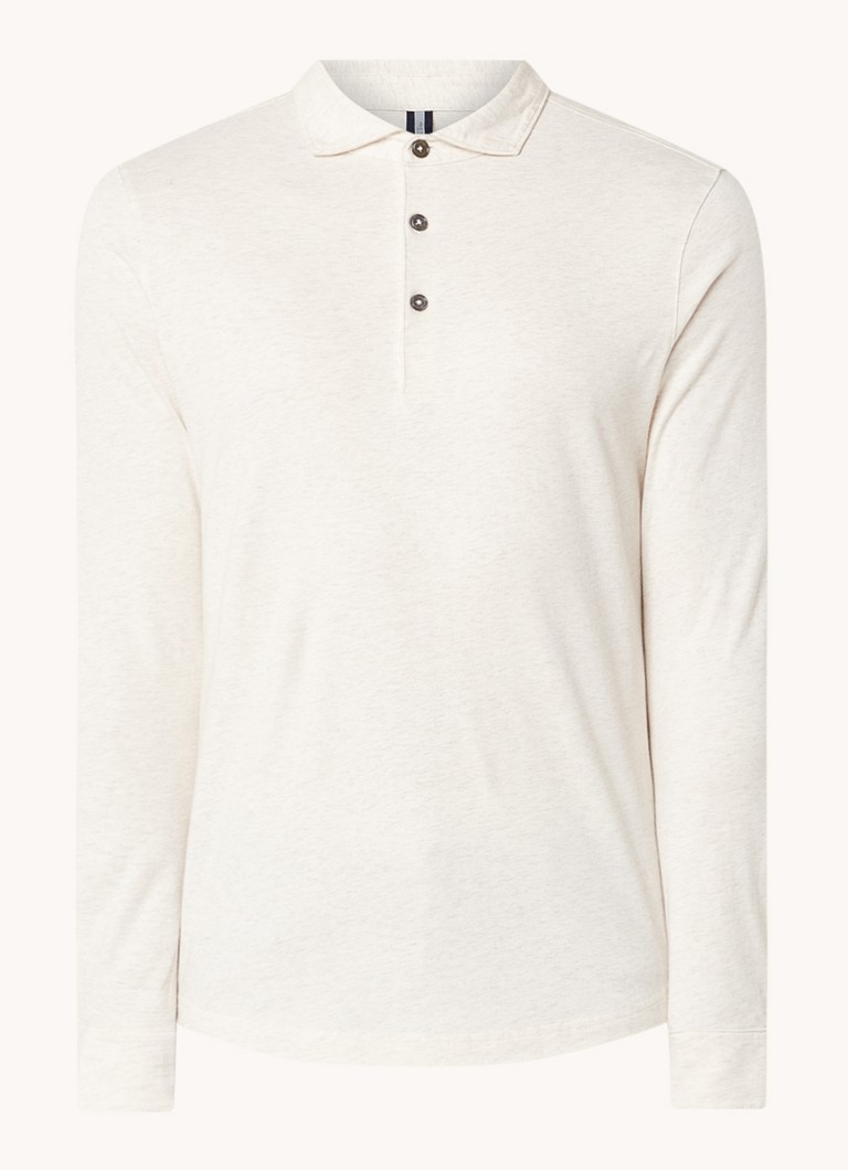 Profuomo Polo majica regularnog kroja s melange dizajnom