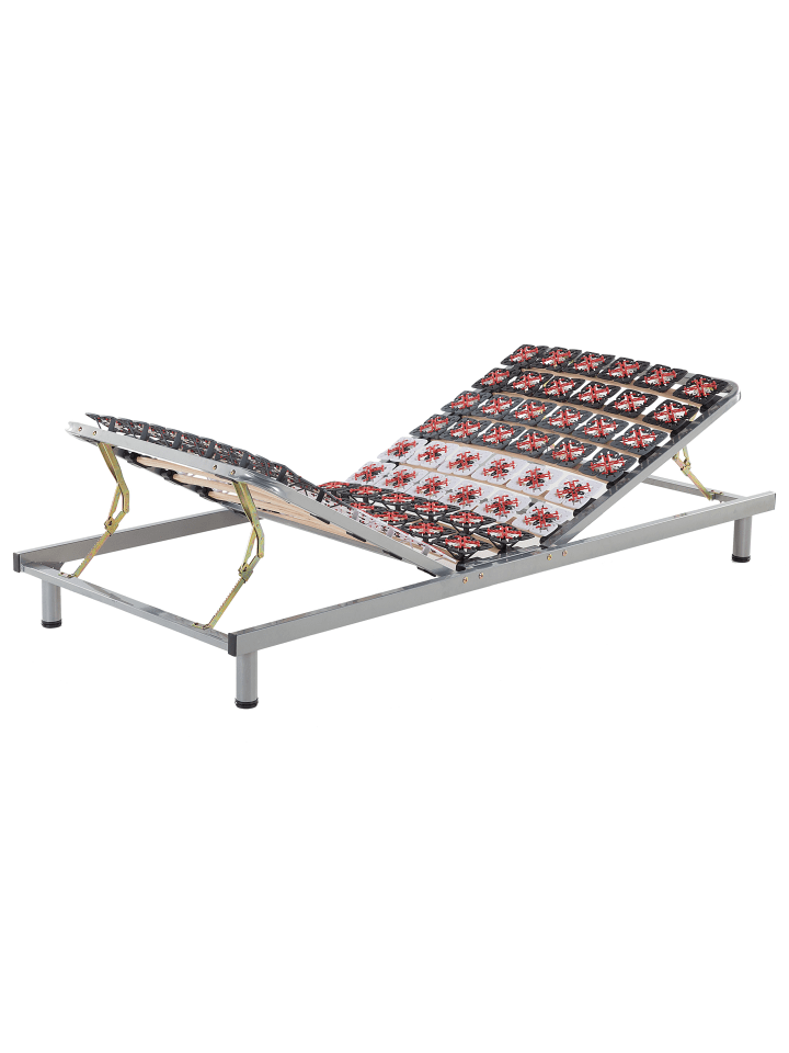 Beliani Manuell Verstellbarer Lattenrost STAR in Grau - (W) 90 x (H) 25 x (L) 200 cm günstig kaufen onesize