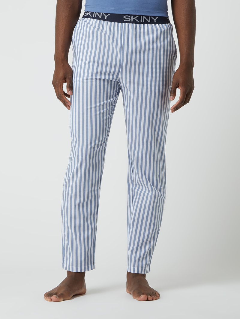 Pyjama-Hose aus Baumwolle in blau
