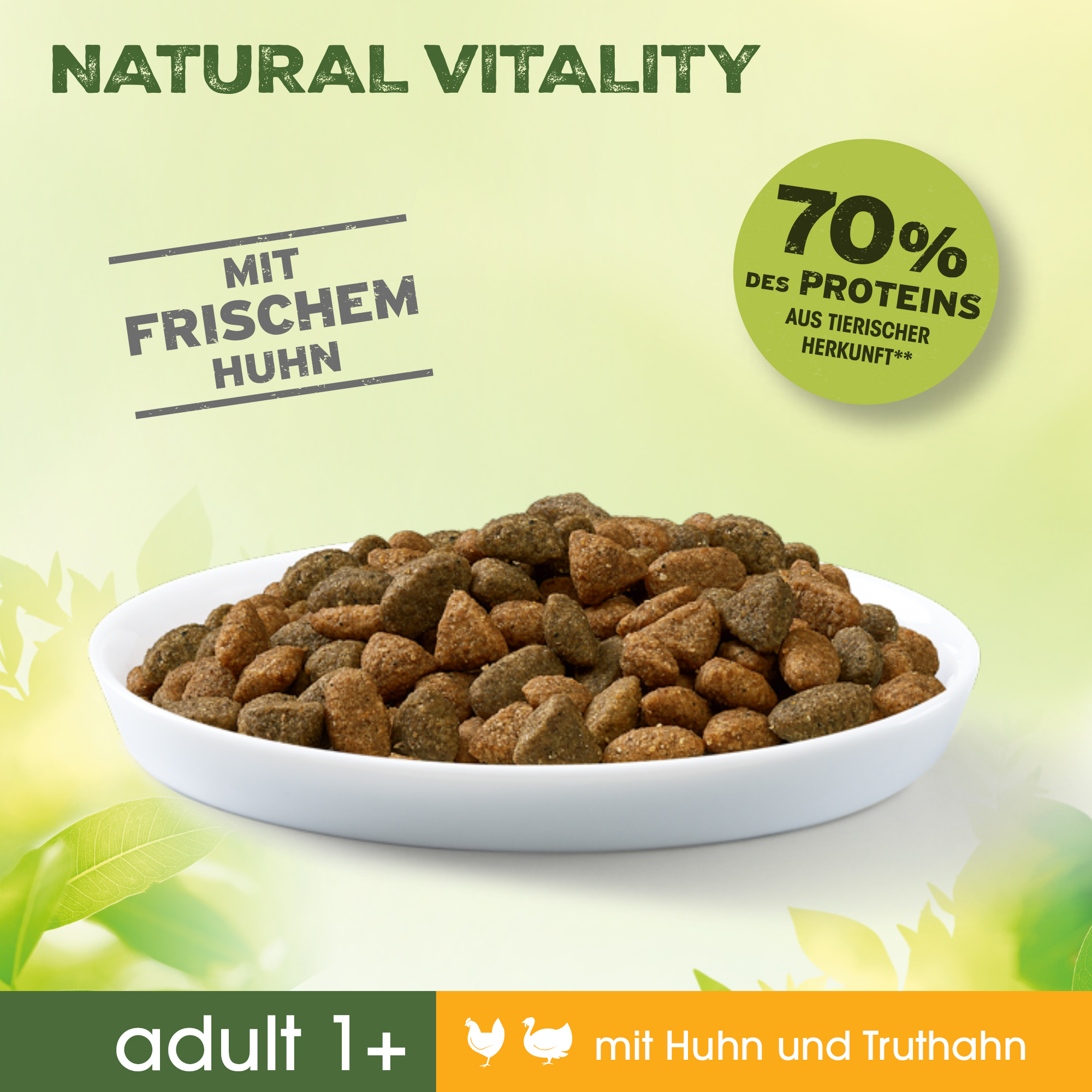 PERFECT FIT Trockenfutter PERFECT FIT Natural Vitality Adult +1 Sparpaket 6x650g Huhn & Truthahn