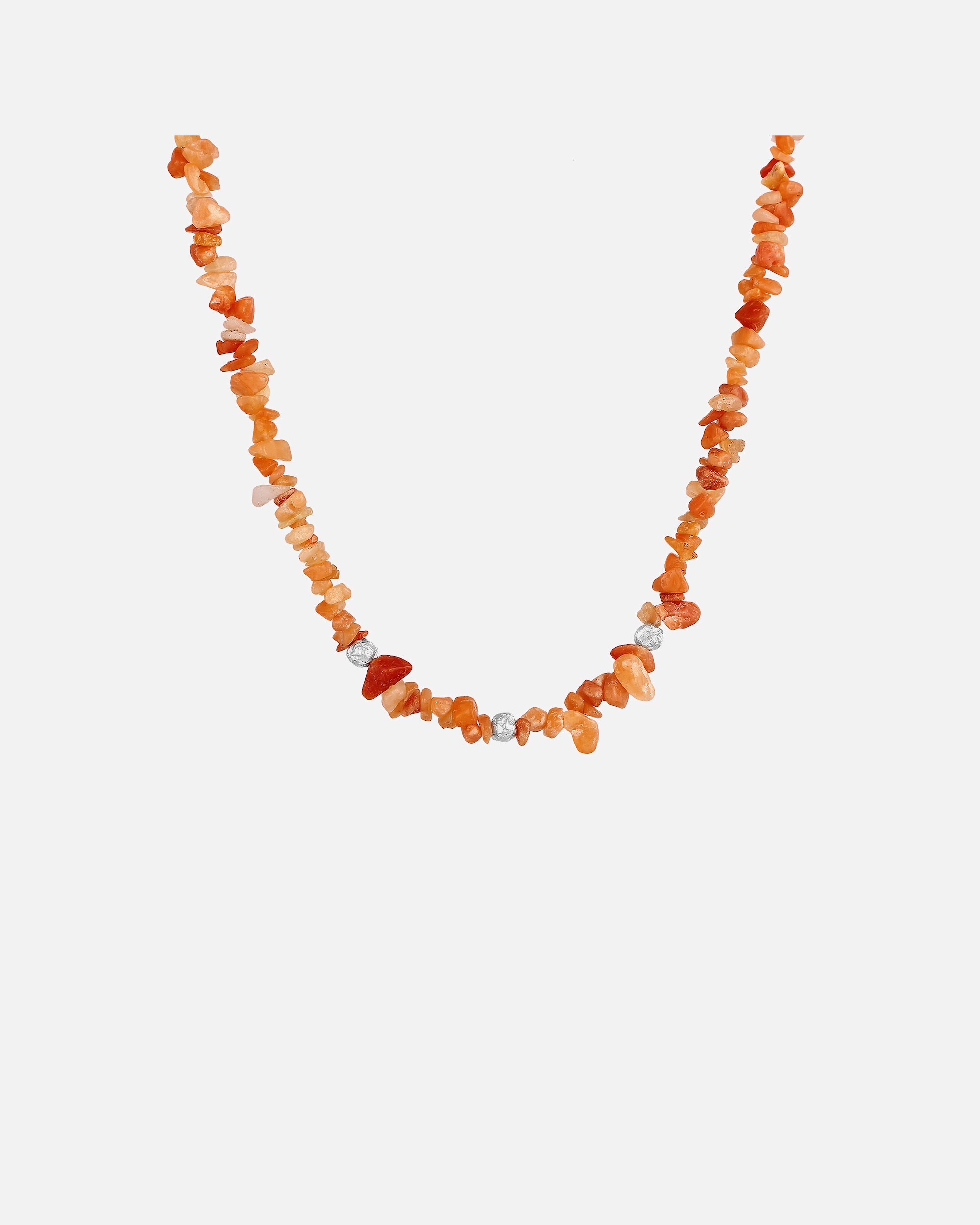 Collana da donna Elli PREMIUM, con perla naturale a forma di ciottolo e avventurina marrone in argento sterling 925.