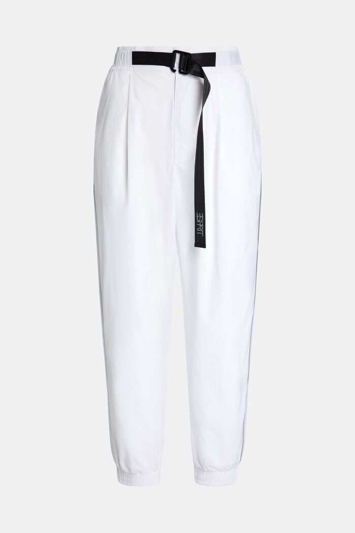 High-Rise-Pants im Jogger-Style mit Gürtelschließe