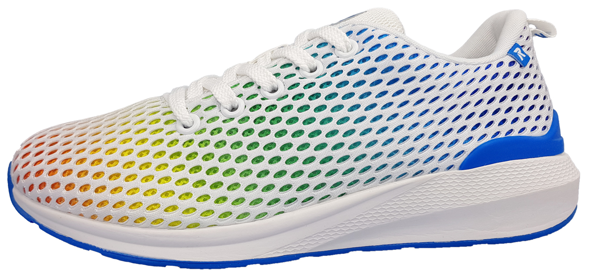Rieker Meshnet 40101-90 Weiß weiss/multicolor