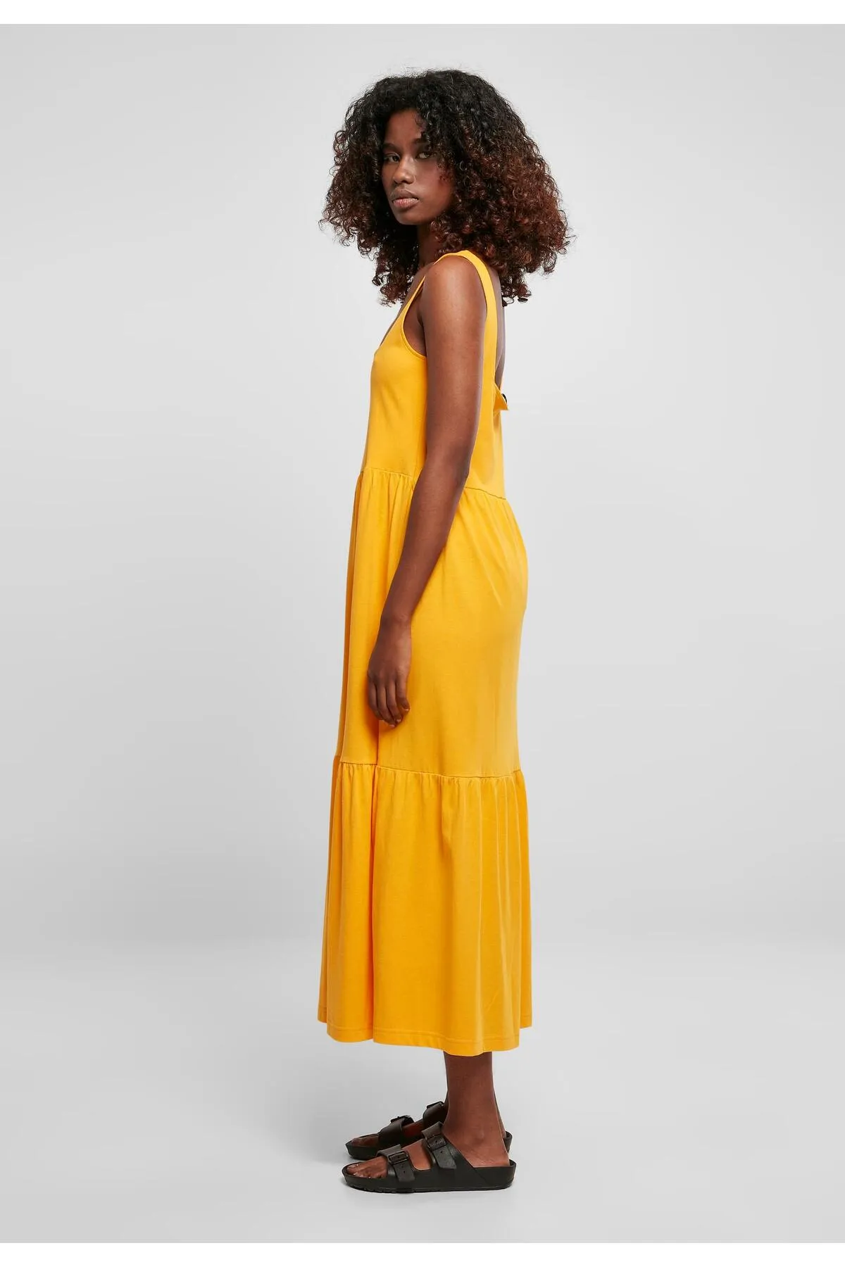 Urban Classics  Damen 7/8-langes Volant-Sommerkleid für Damen