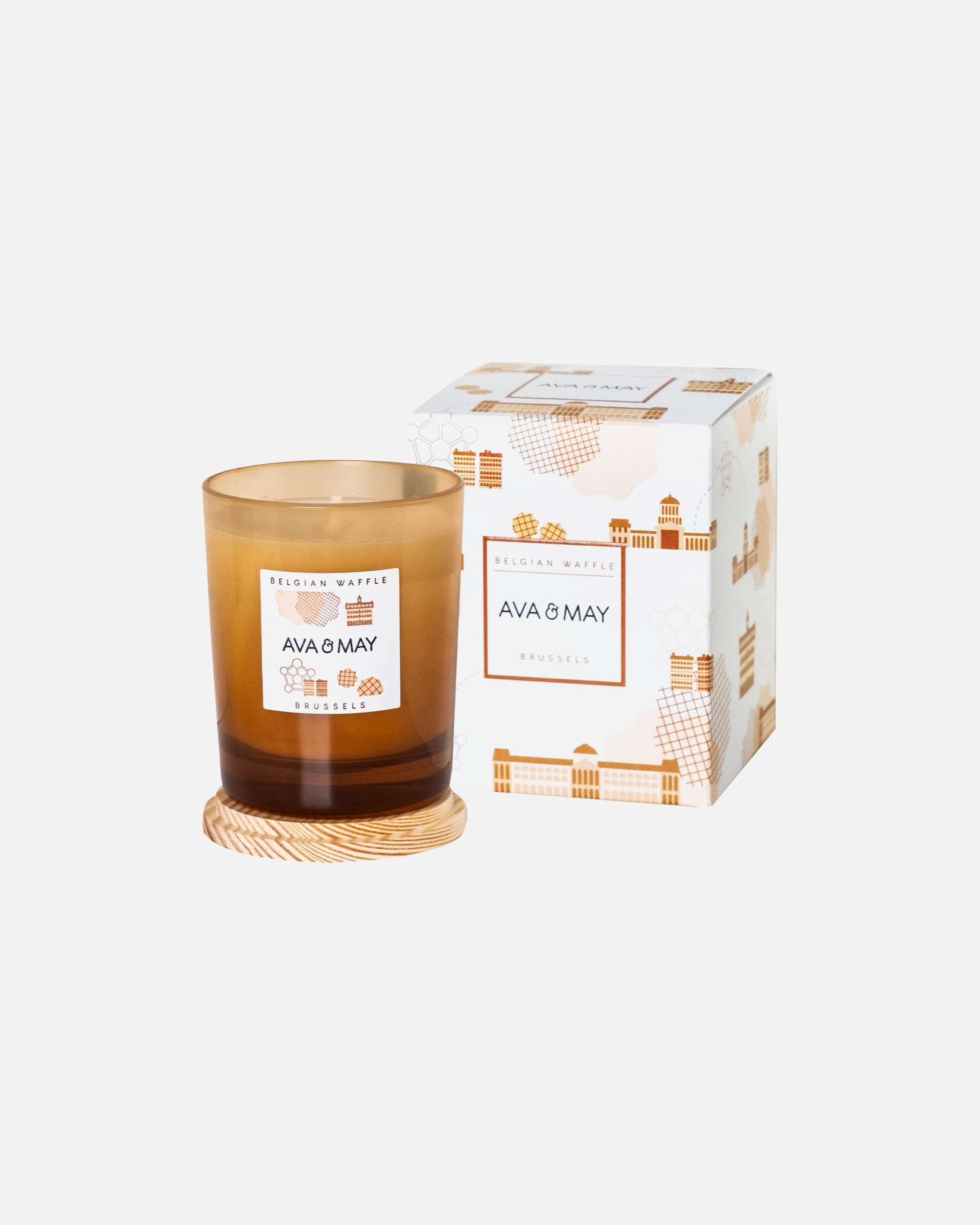 AVA & MAY Bougie parfumée Gaufre Belge