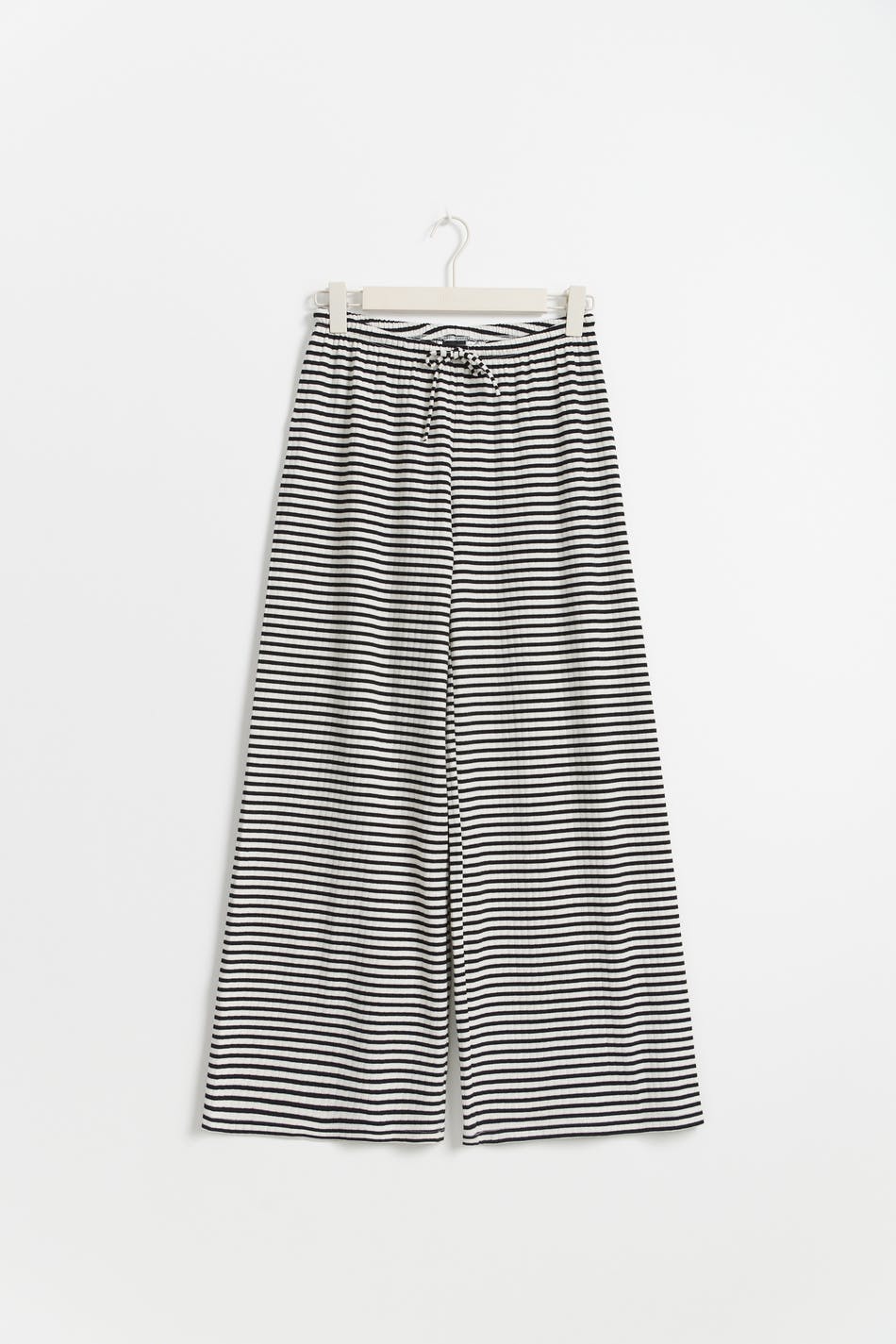 Striped petite trousers