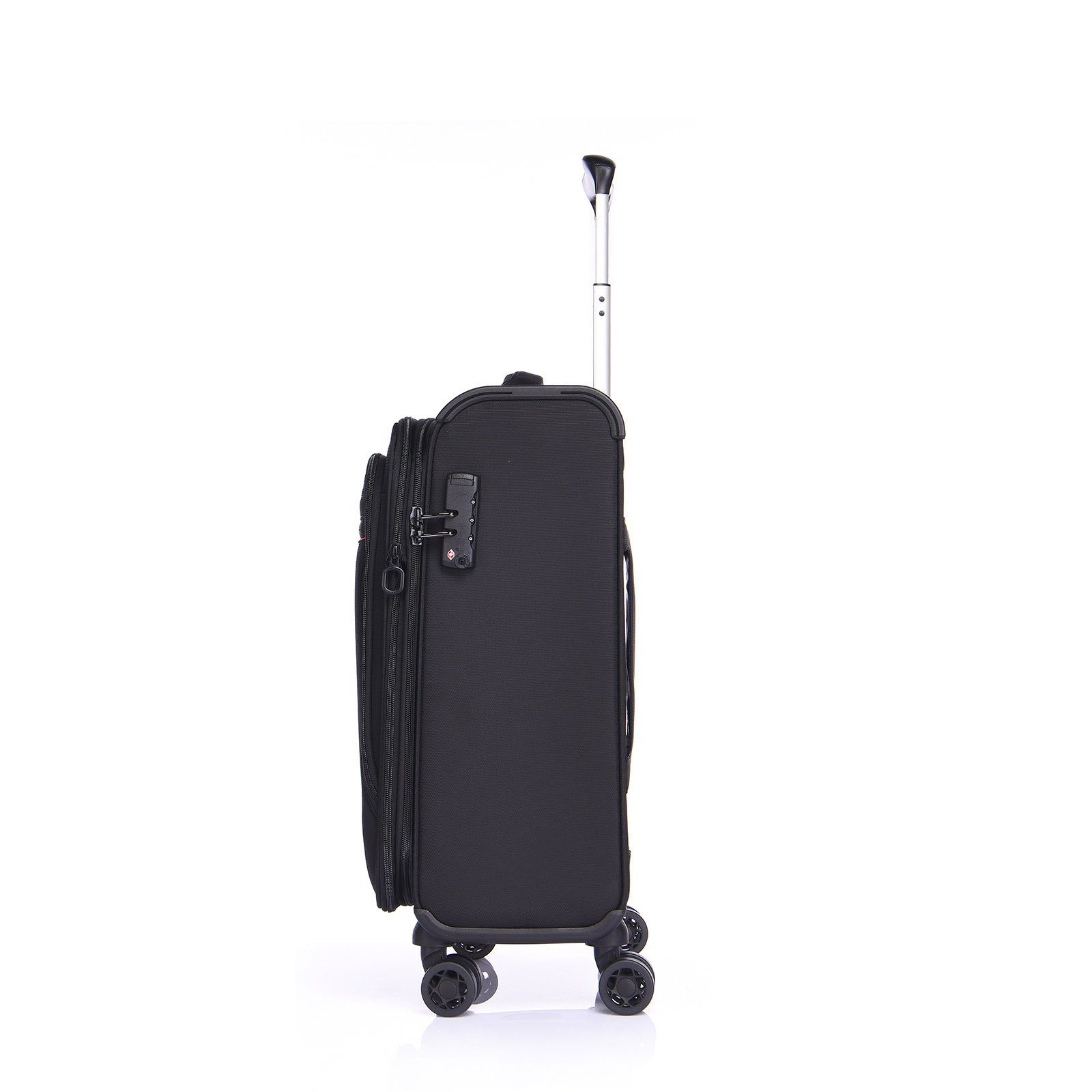 Verage Weichgepäck-Trolley Toledo Reisekoffer, 4 Rollen, Weichschale, erweiterbar, TSA-Schloss, Handgepäck-Koffer