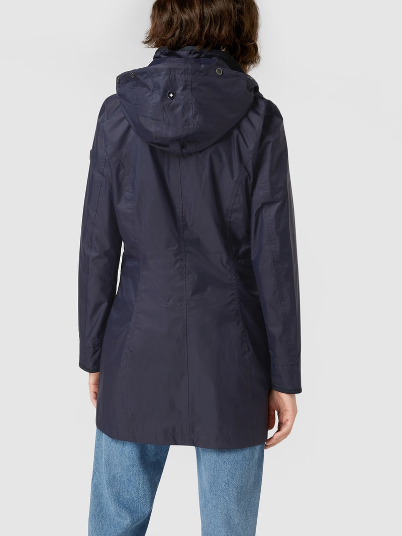 Funktionsjacke mit Kapuze Modell 'Westside' in marineblau
