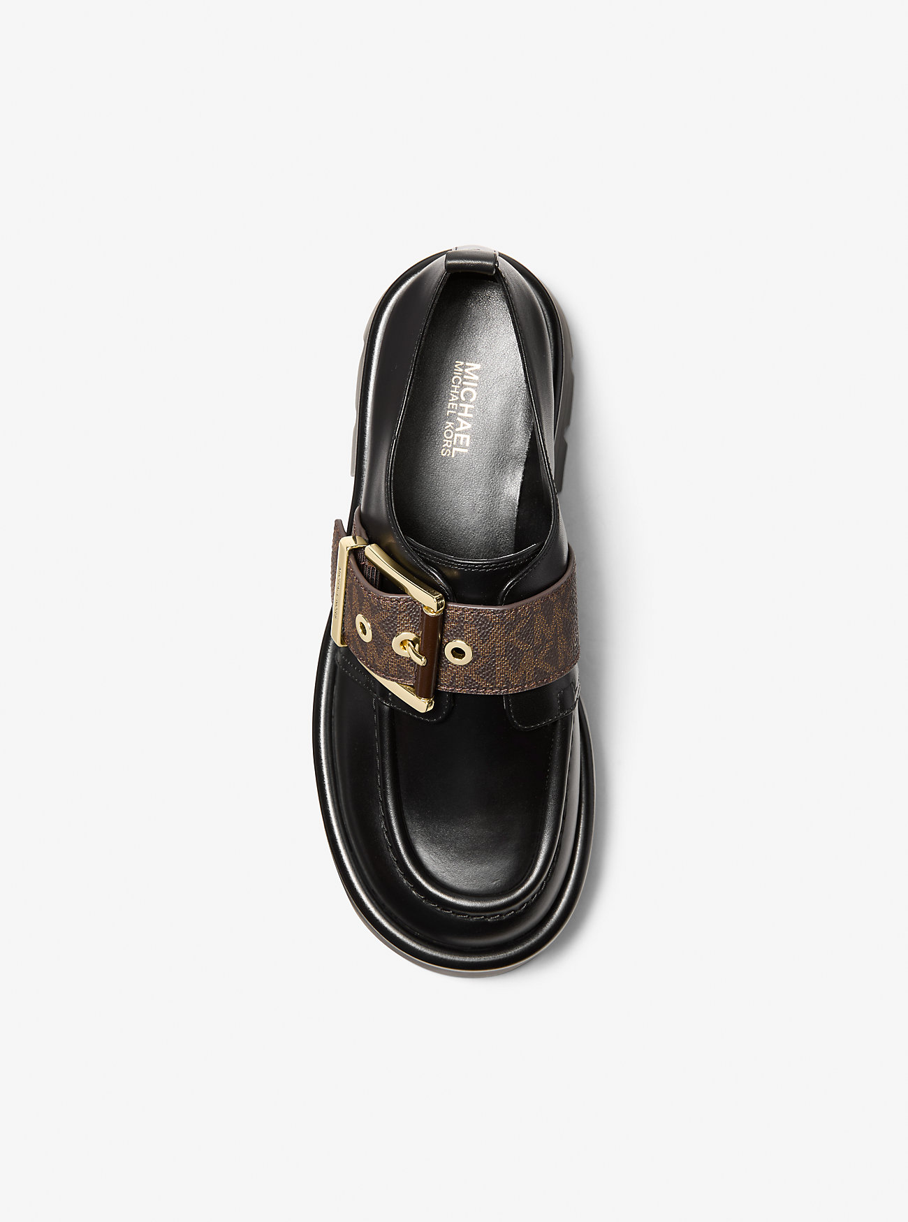 Colby Signature Logo Trim og Skinnloafer - BRUN/SVART