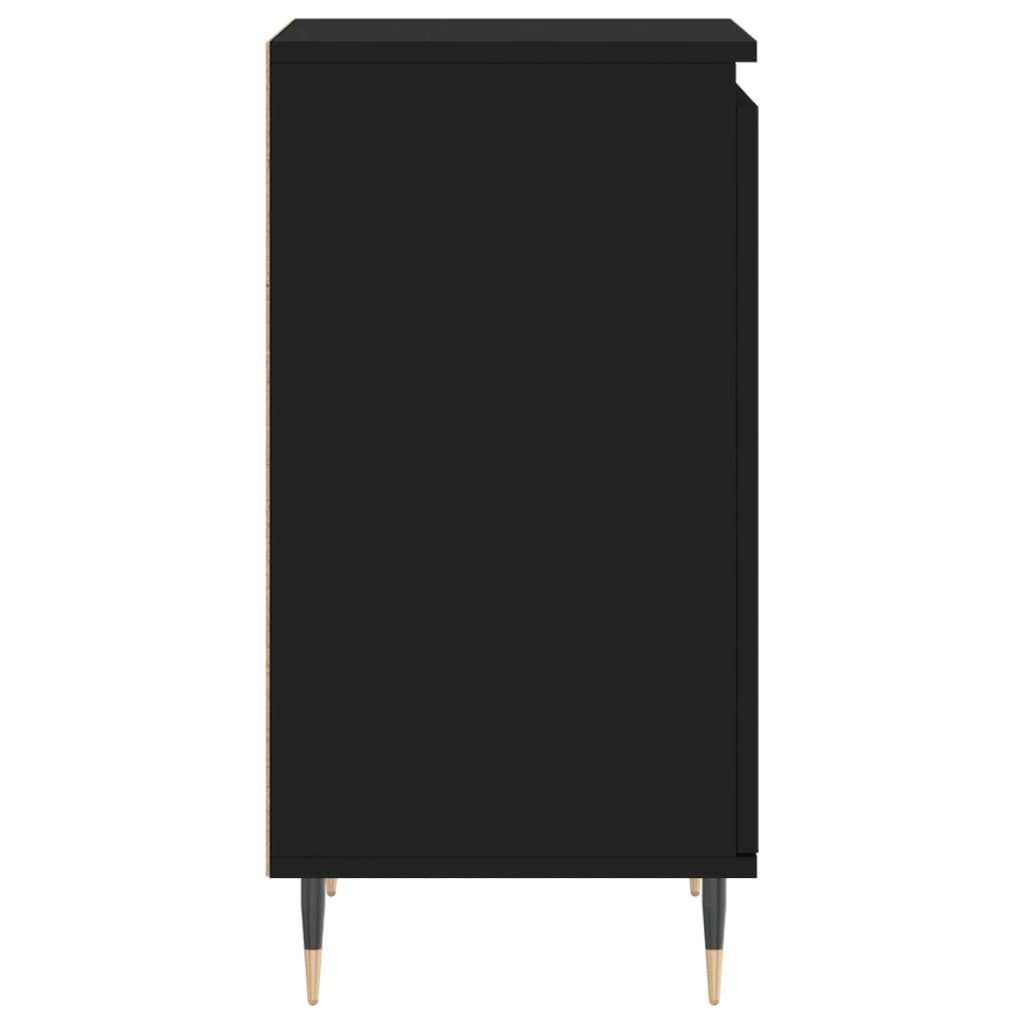 vidaXL Anrichte Sideboards 2 Stk Schwarz 40x35x70 cm Holzwerkstoff Kommode