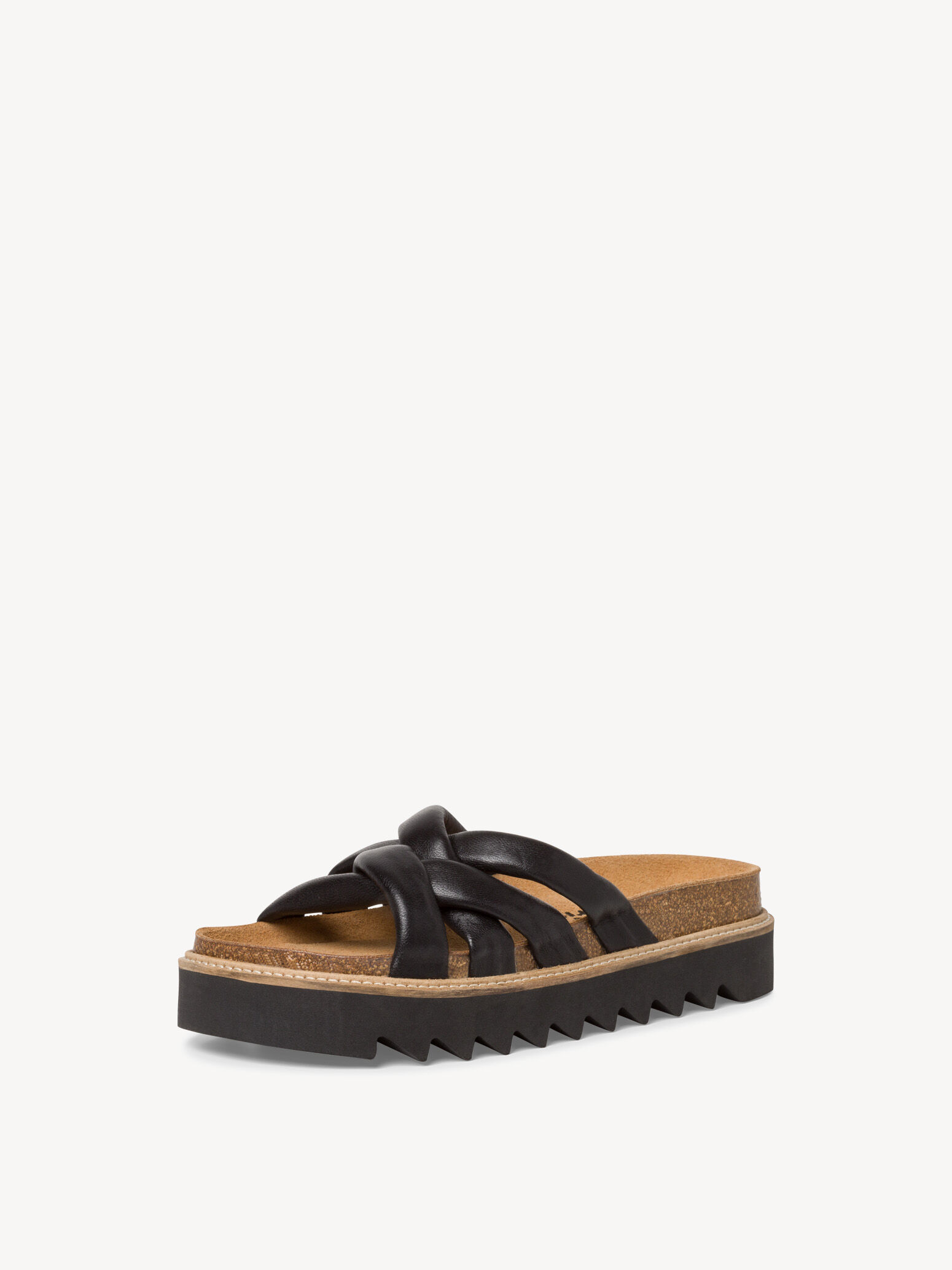 Mule en cuir - noir
