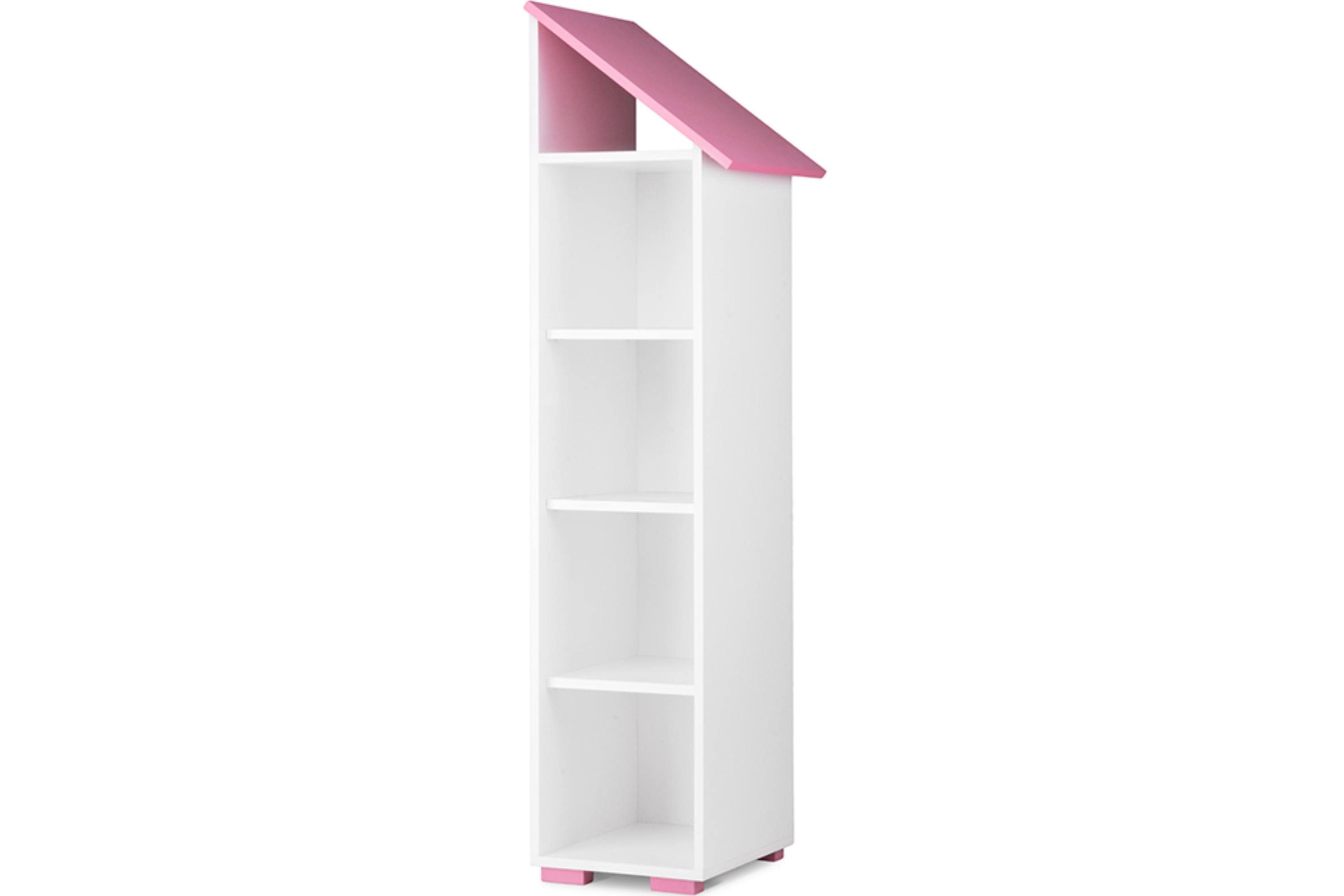 Konsimo Kinderregal Kinderregal 165cm PABIS, Hochregal, ABS-Kanten, in Pastellfarben