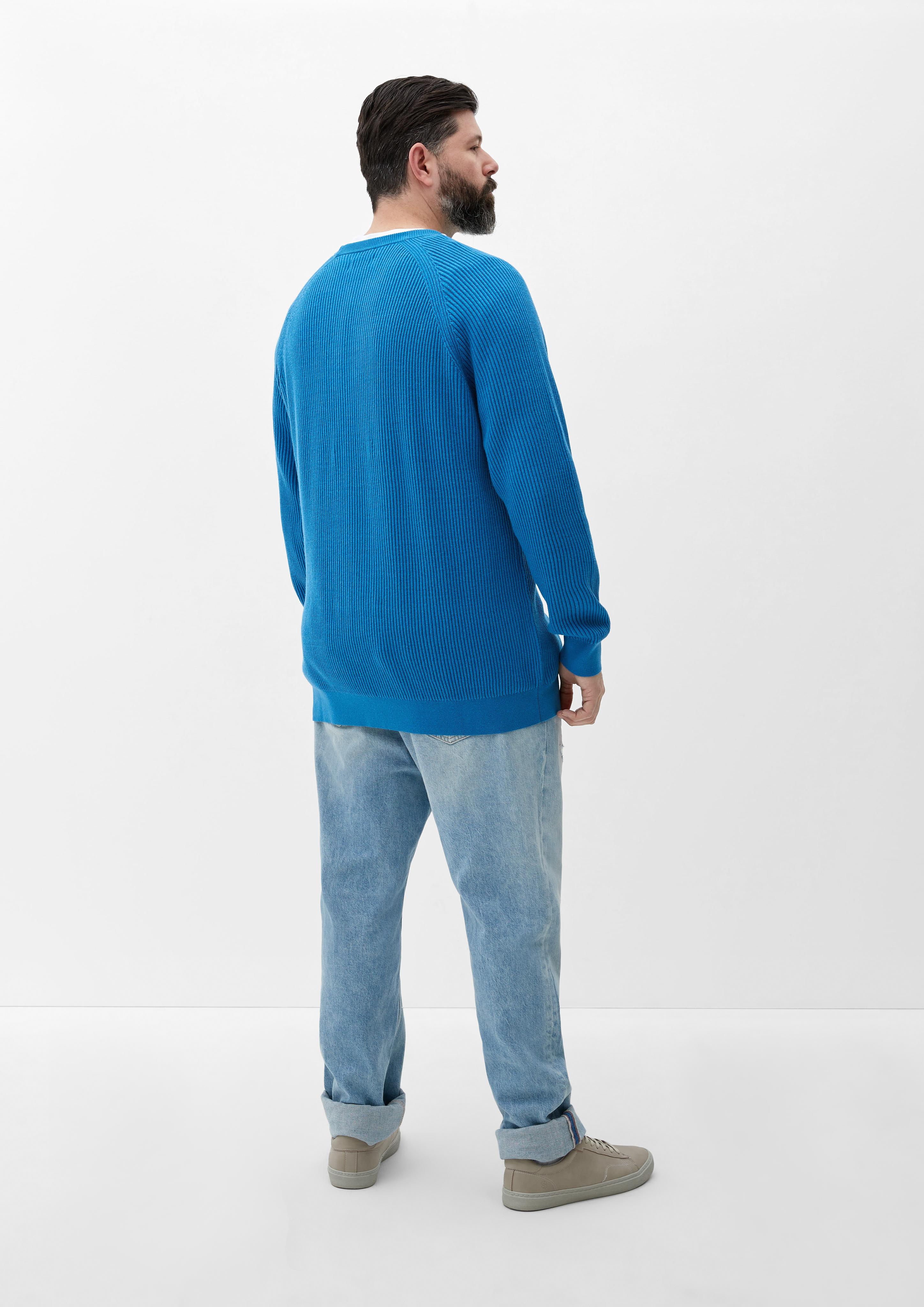 Strickpullover mit Rippstruktur  2128115-6285