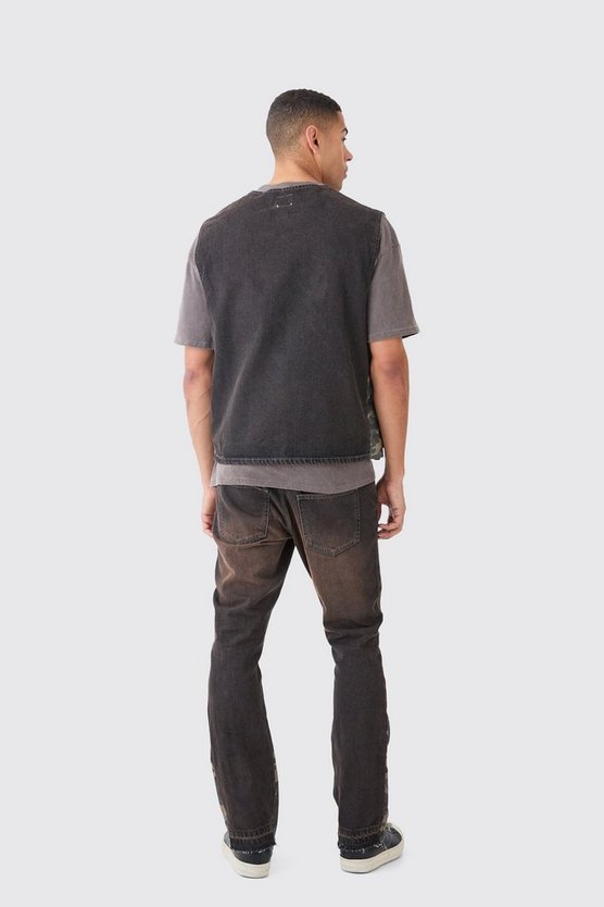 Slim-Fit Schlagjeans