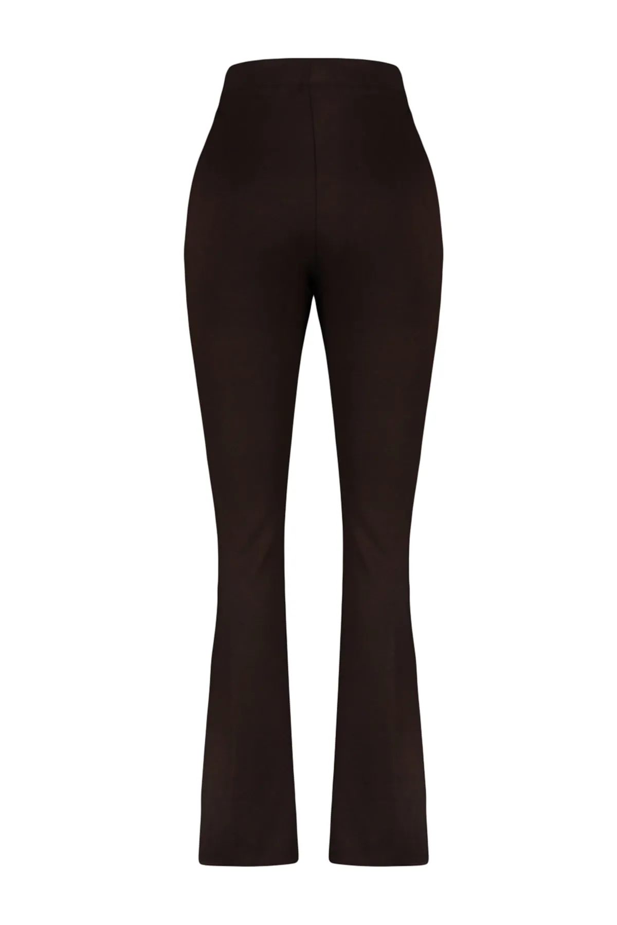 Trendyol Curve  Braune spanische Strickhose mit Schlitz TBBAW23AR00002