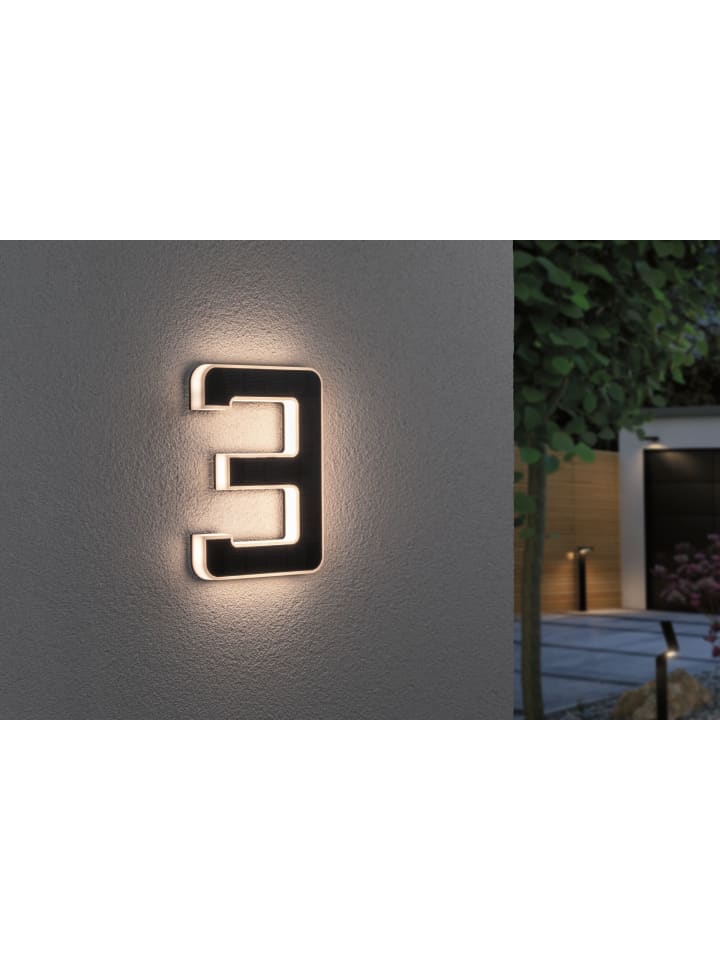 paulmann Solar LED Hausnummernleuchte  Nummer 3 günstig kaufen onesize