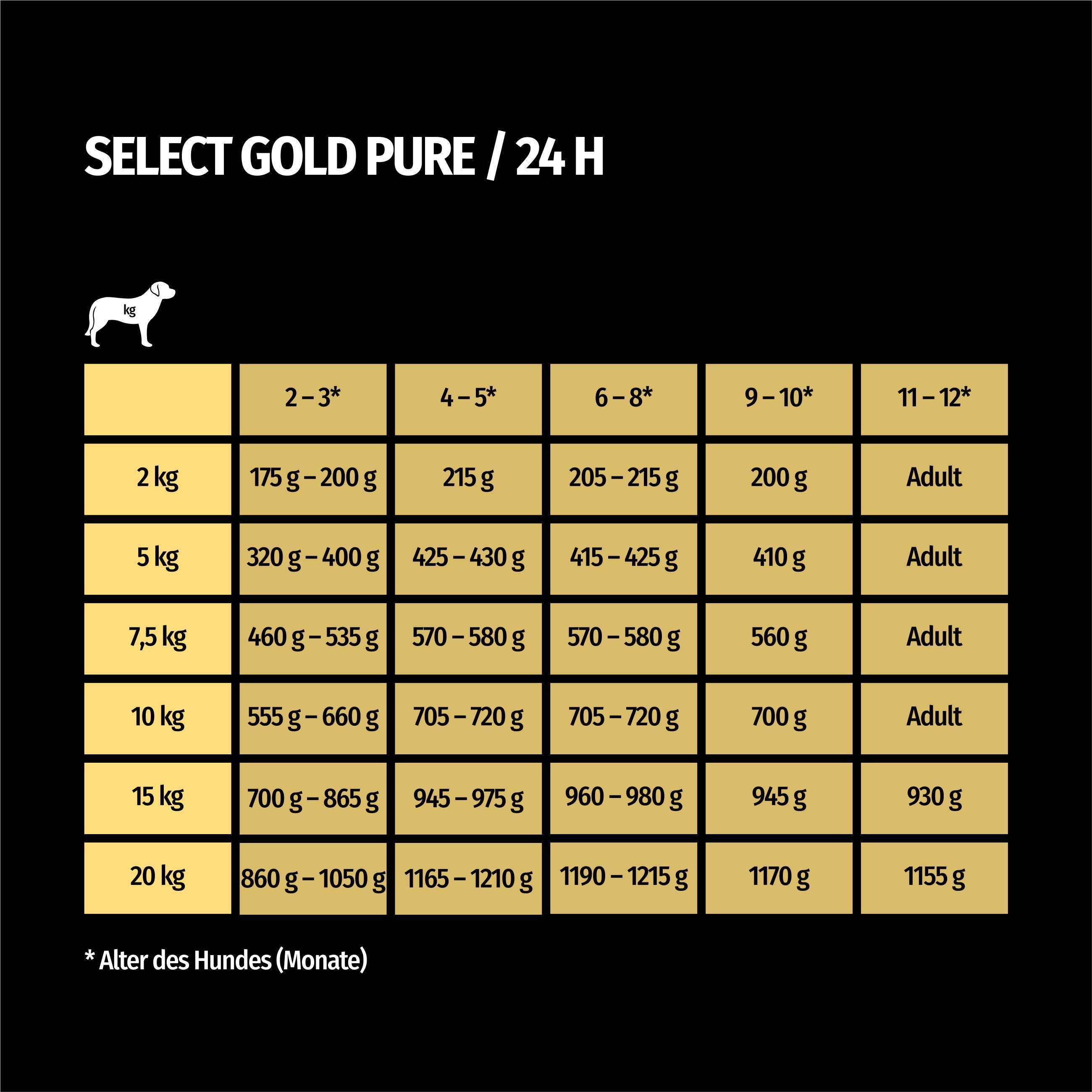 SELECT GOLD Hundenassfutter SELECT GOLD Pure Junior 100% Pferd 24x400 g