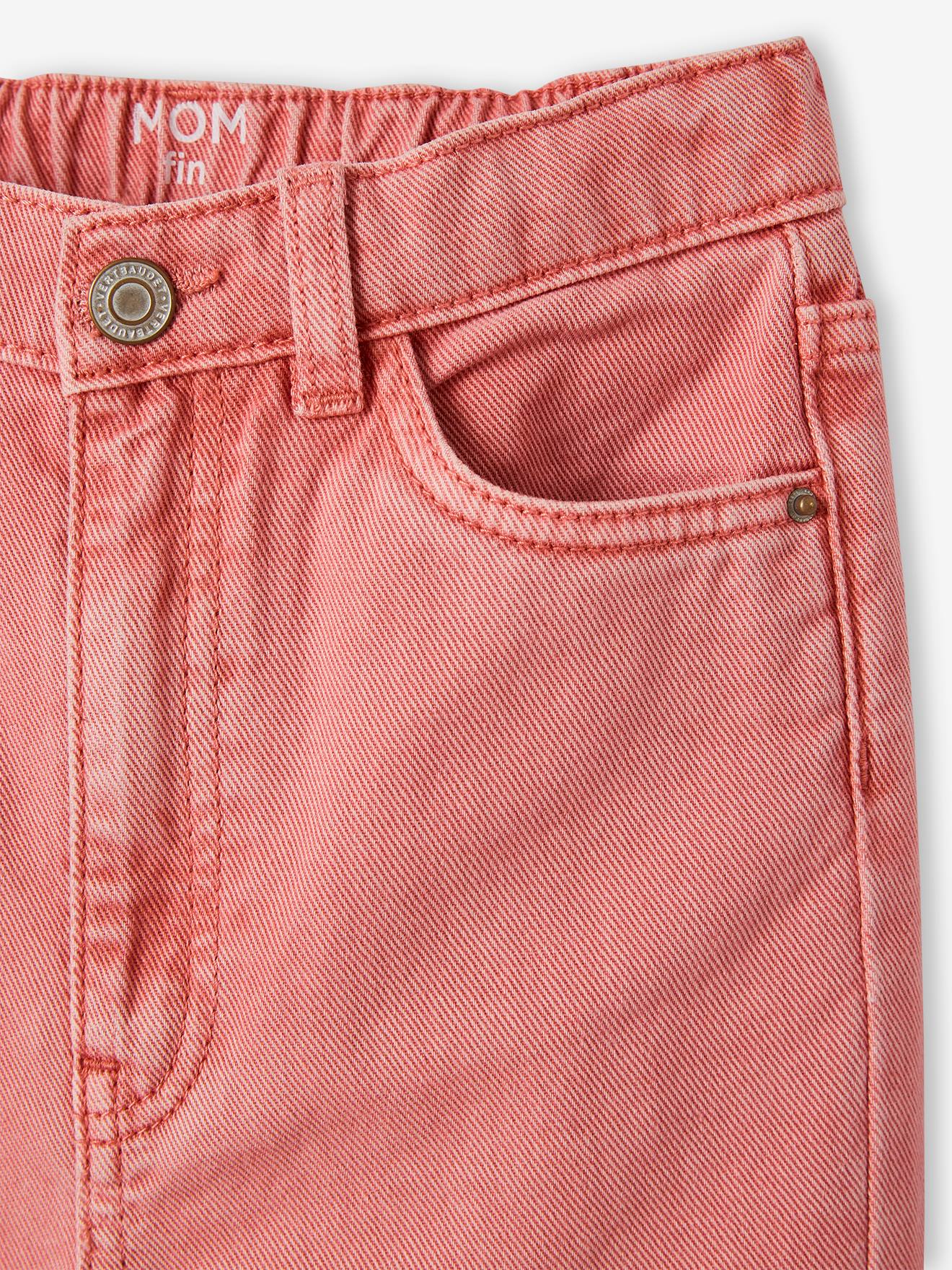 Vertbaudet Mädchen Mom-Hose, Hüftweite SLIM - khaki