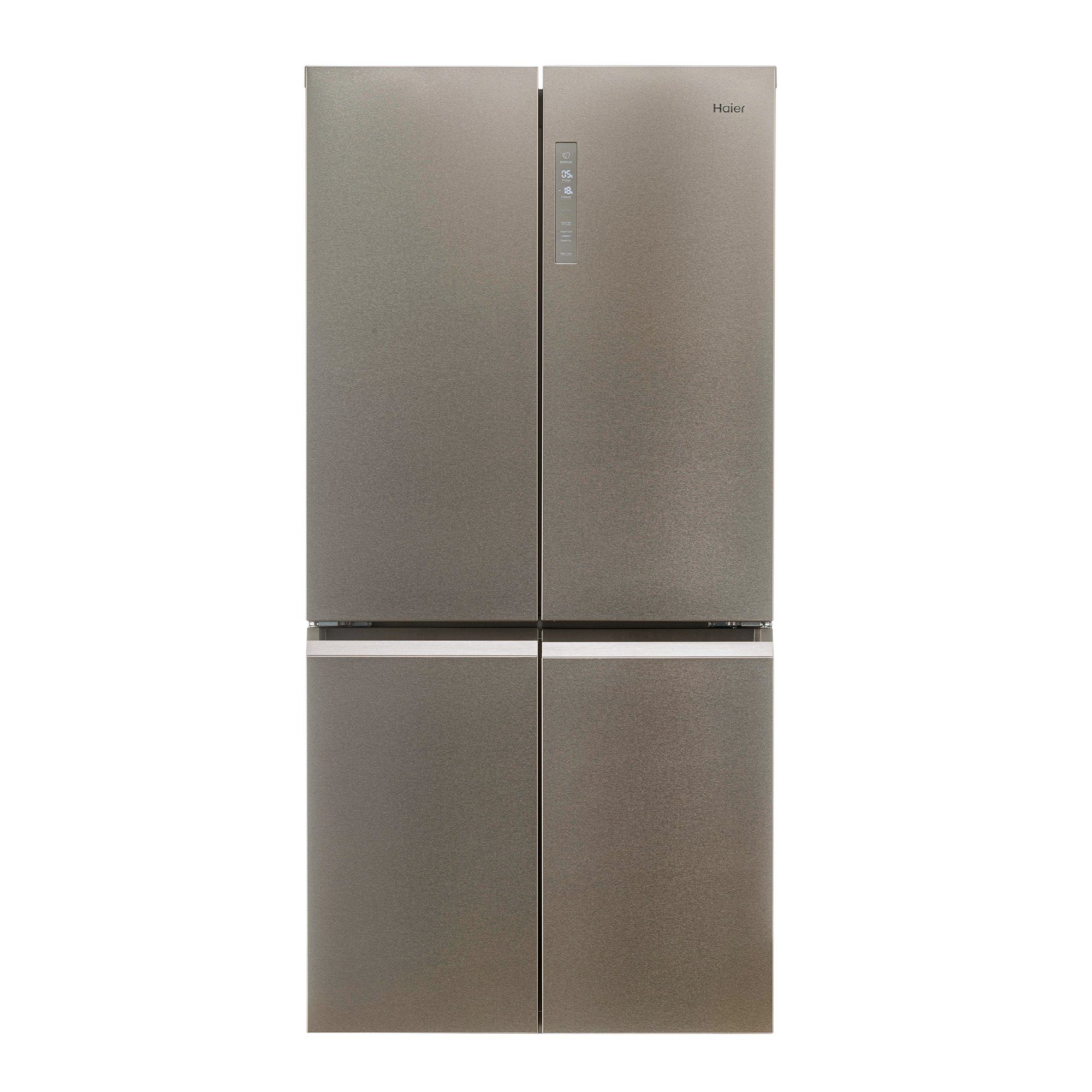 Haier Kühlschrank Edelstahl Look HCR5919FOPG, 190 cm hoch, 90,5 cm breit, MyZone HumidityZone