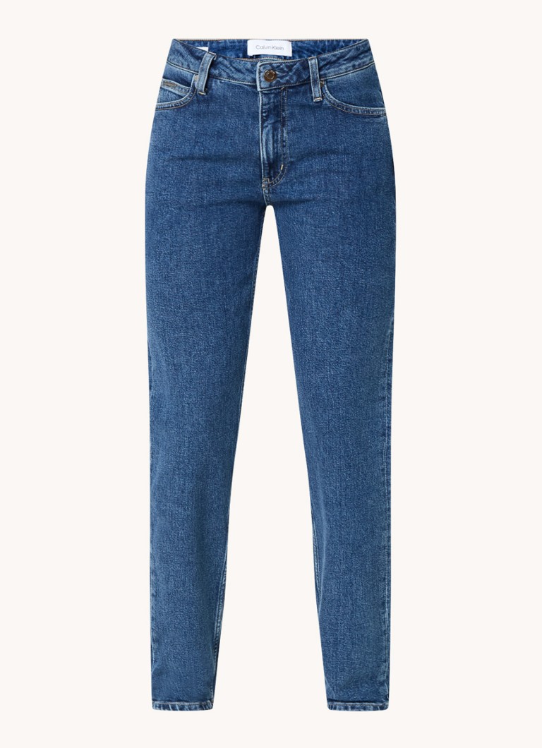 Jeans slim a vita media Calvin Klein, lavaggio scuro