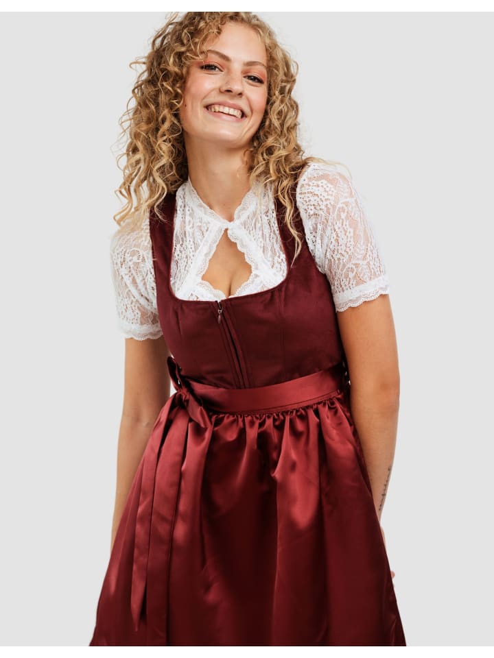 Hofglanz Dirndl in rot günstig kaufen