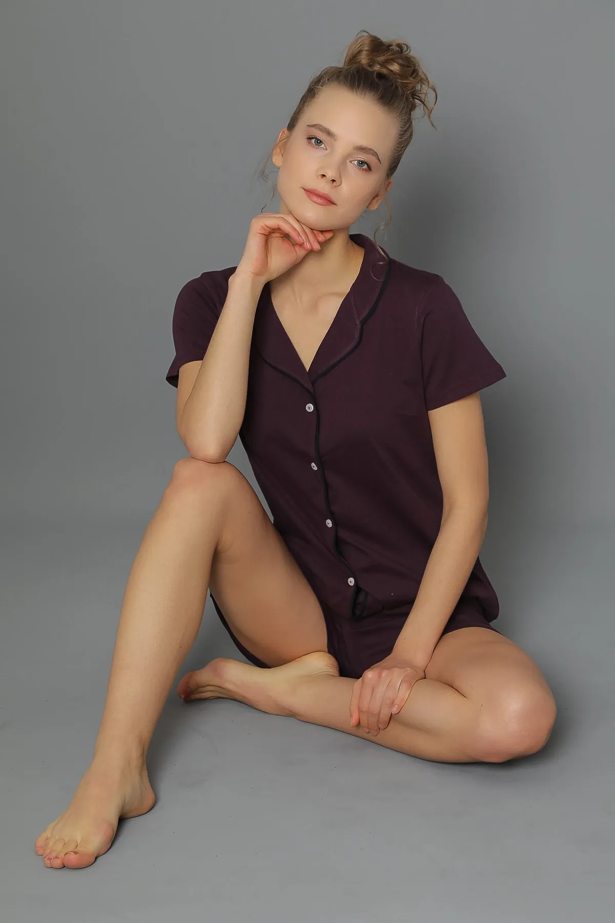 STRAWBERRY  Geknöpftes Shorts-Set