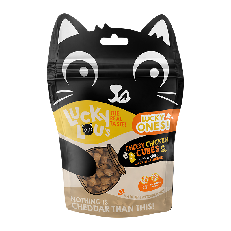 Lucky Lou Snacks Lucky Lou Lucky Ones Cubes 8x80g Huhn & Käse