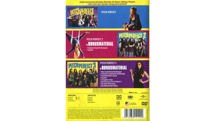 Pitch Perfect Trilogy  [3 DVDs]